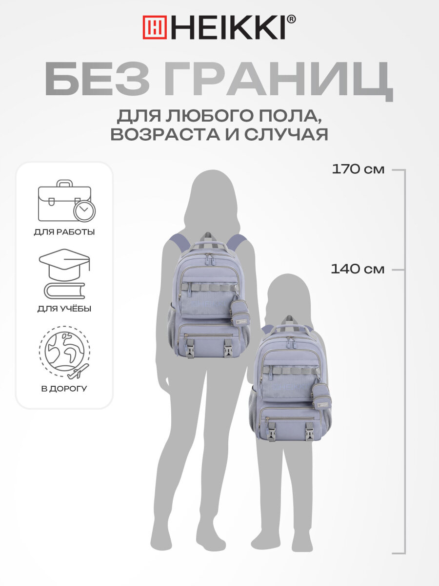 Рюкзак HEIKKI школьный городской для подростков для ноутбука - фото 6