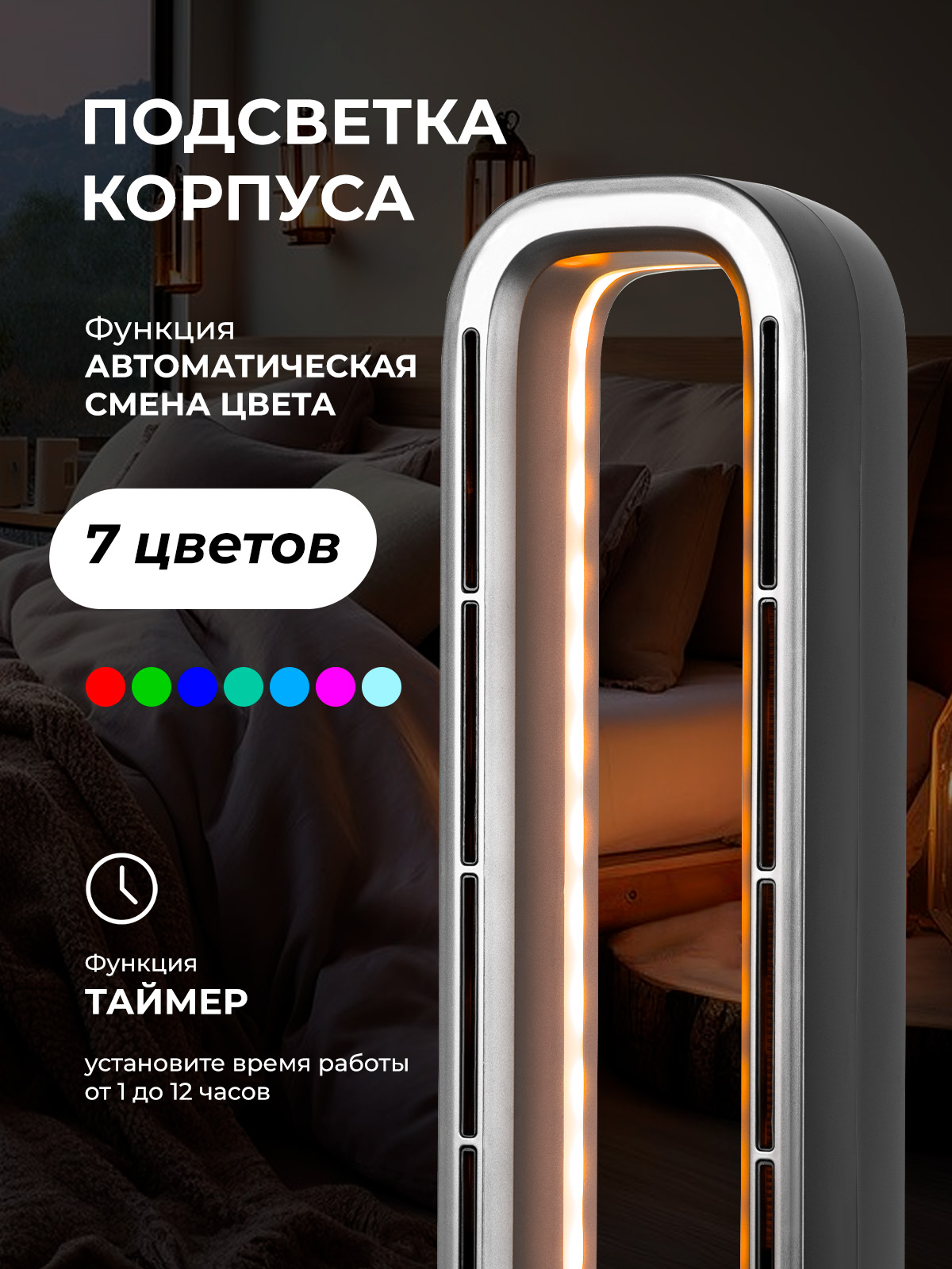 Тепловентилятор Galaxy LINE GL8178 - фото 4