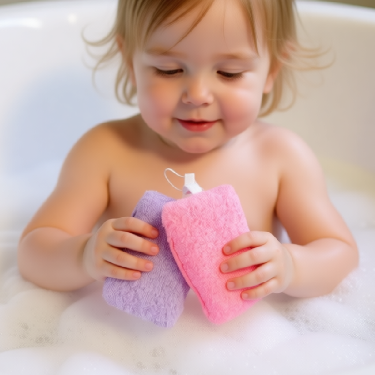 Губка, мочалка Uviton для купания новорожденных в ассортименте - фото 2