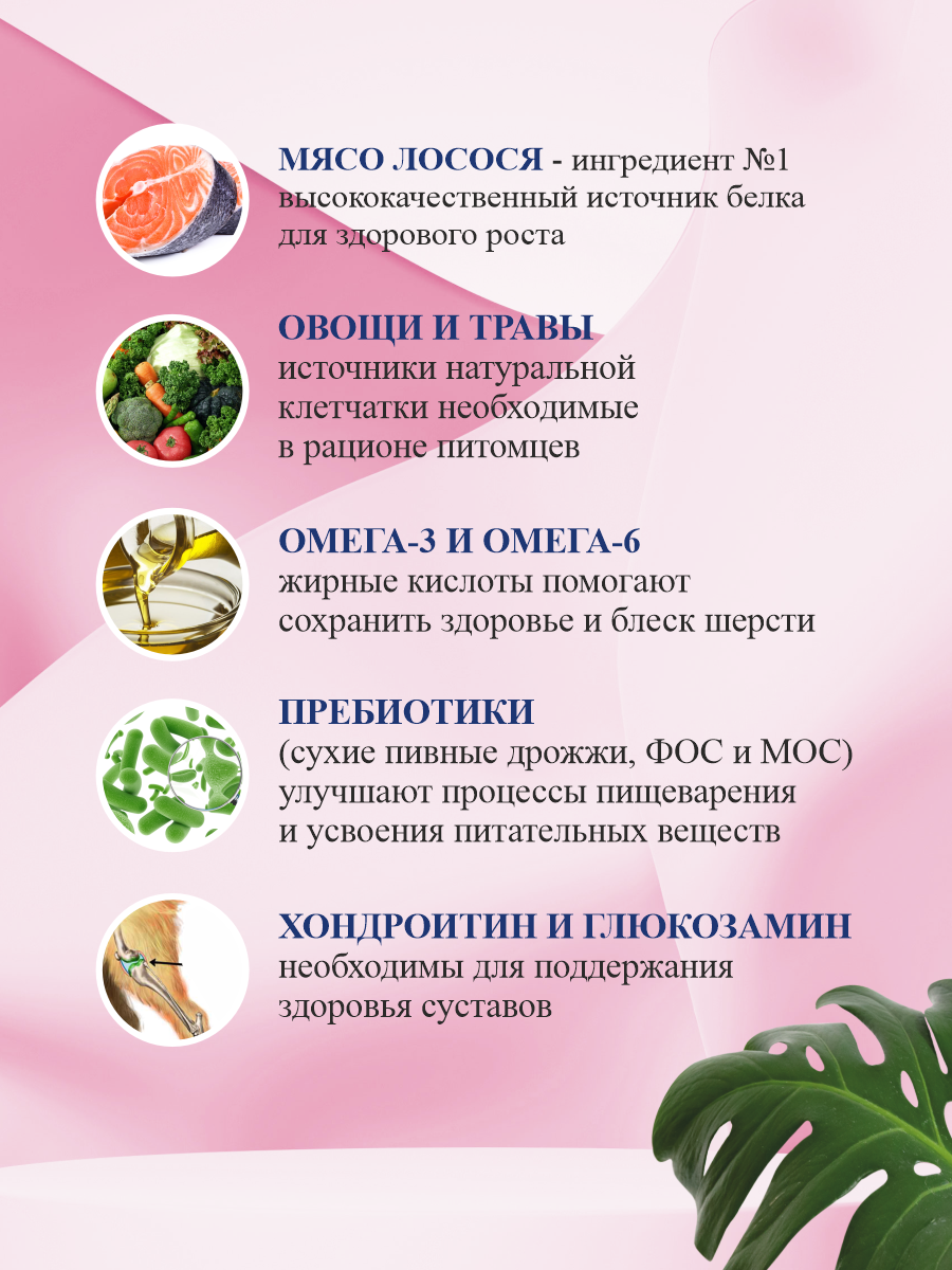 Корм для кошек сухой Prime для здоровой кожи и для шерсти на лососе 400г - фото 2