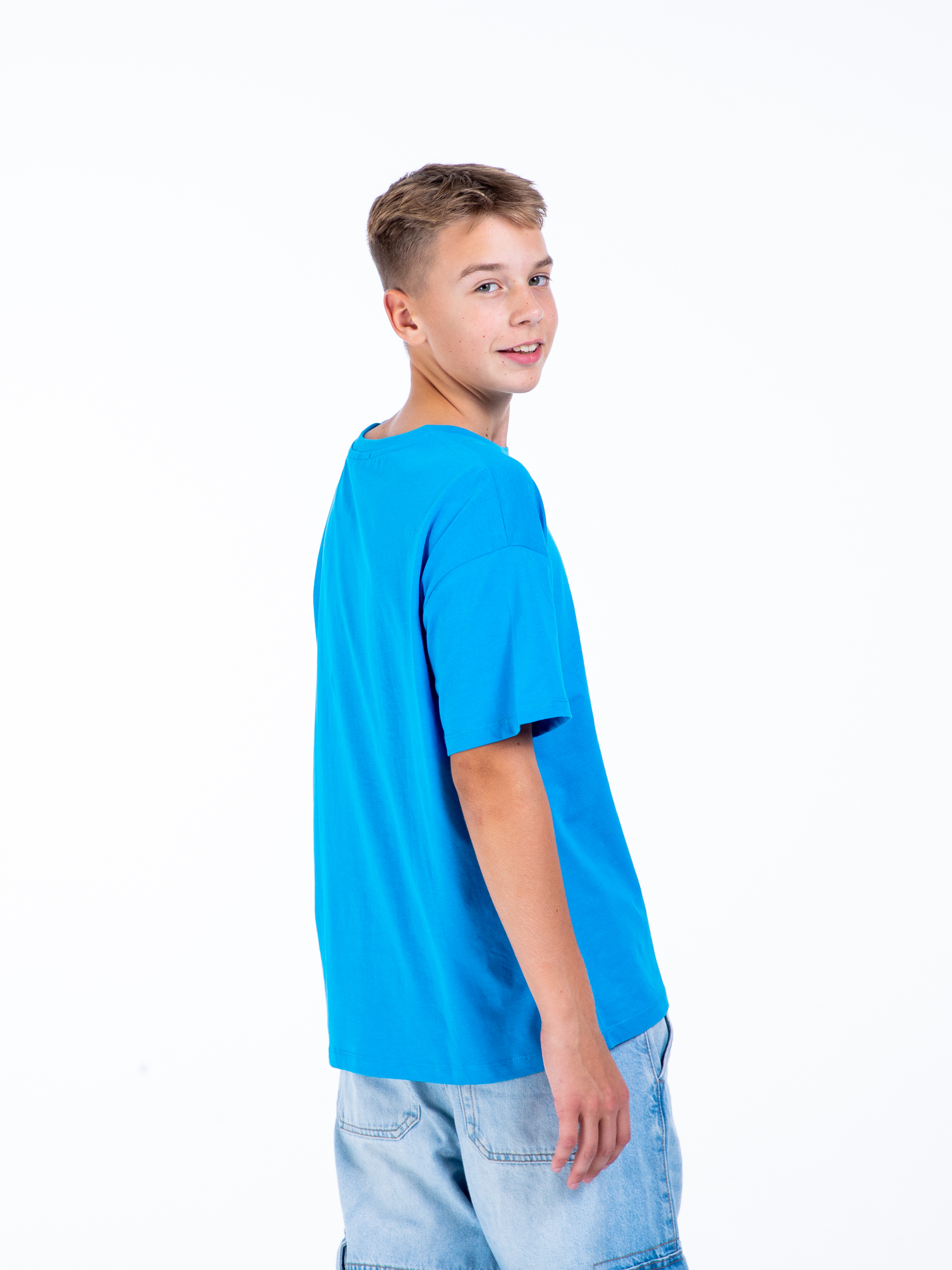 Футболка STELLA MODA 11601._яр.голубой - фото 4