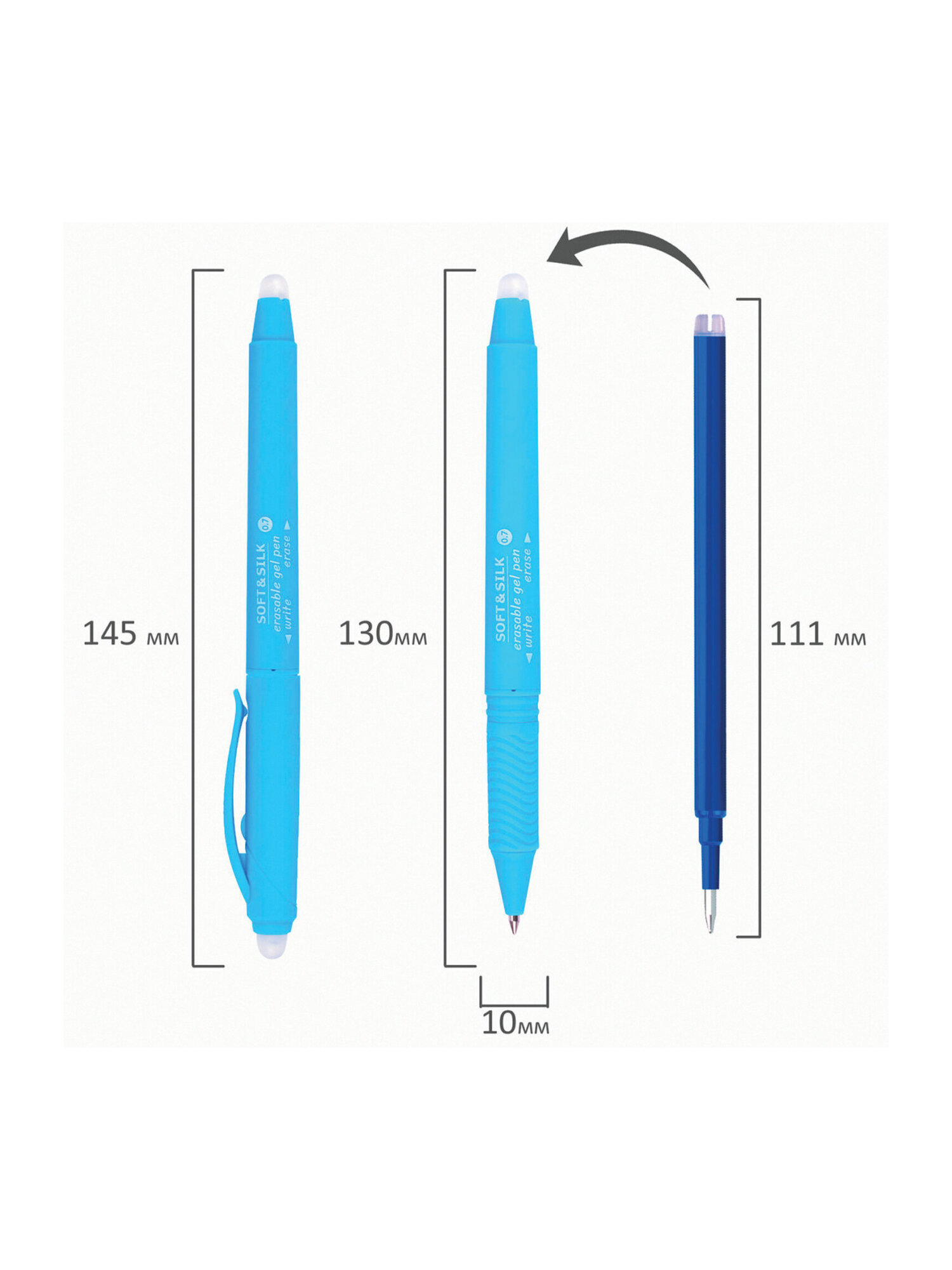 Ручка шариковая Brauberg 4 шт. - фото 17