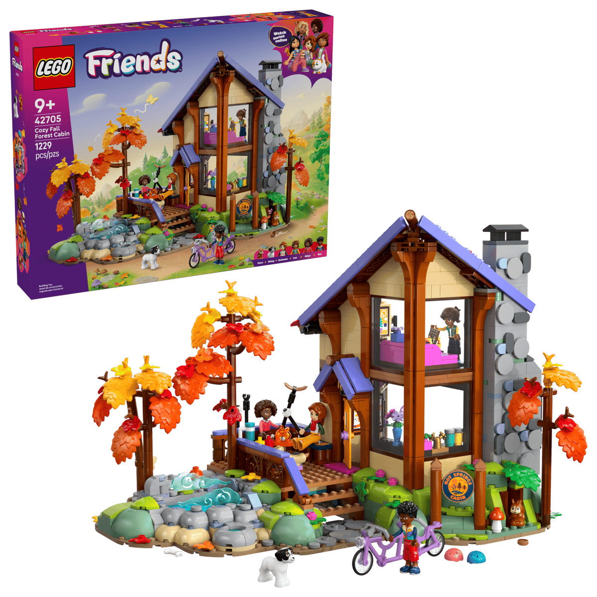 Конструктор LEGO Friends Уютная лесная хижина осенью 1229 дет. - фото 1