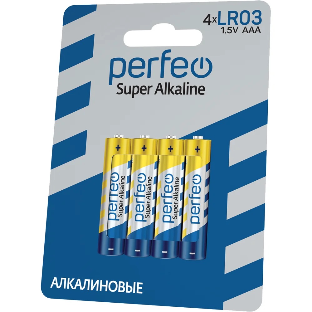 Батарейки Perfeo Super Alkaline щелочные ААА 4 штуки - фото 3