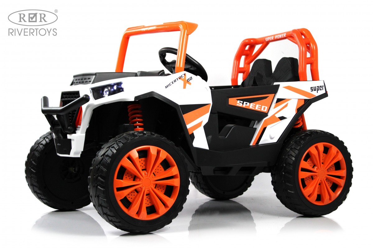 Электромобиль RIVERTOYS F888FF-A-4WD-ORANGE С пультом ДУ - фото 1