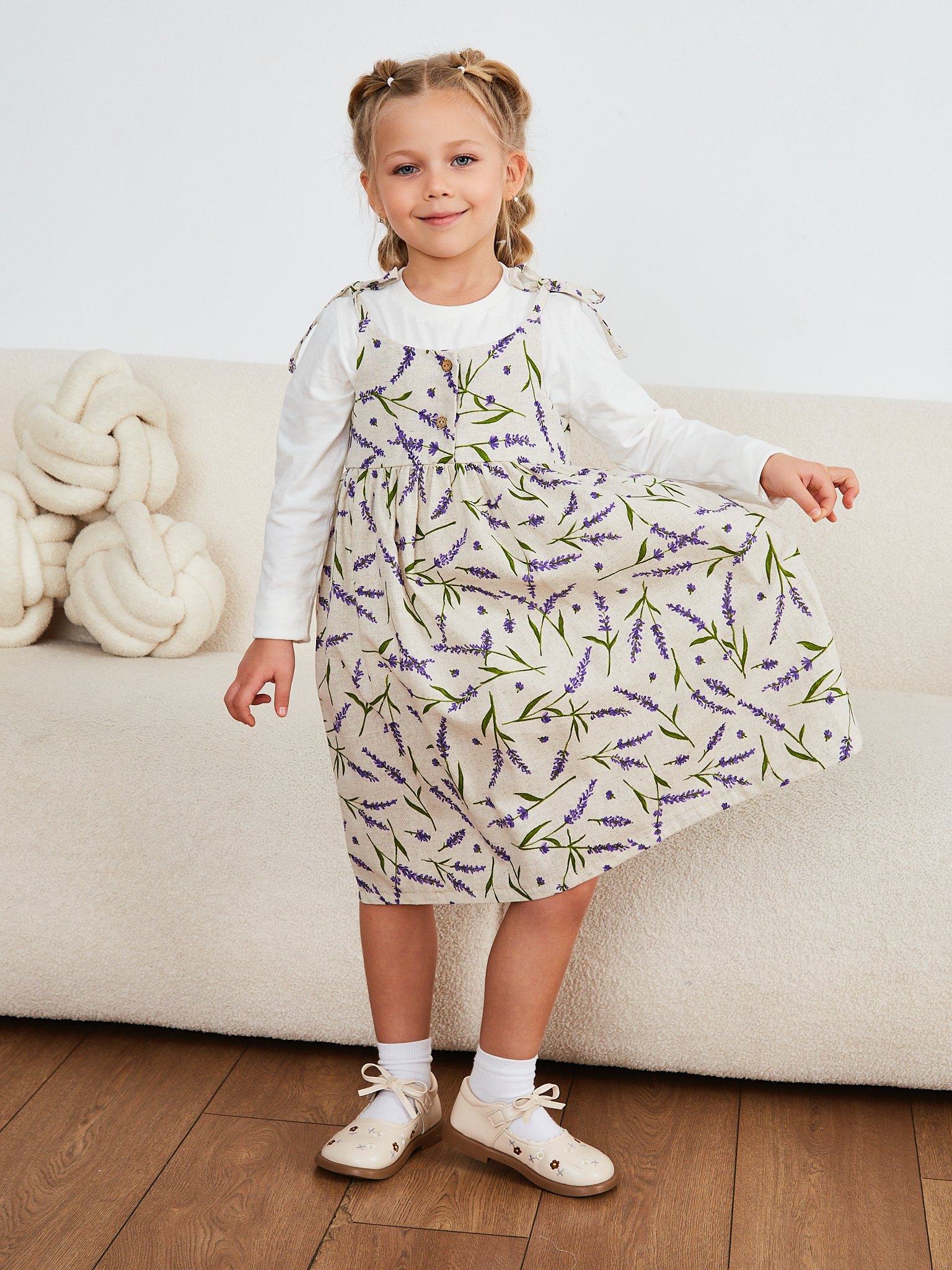 Сарафан MOUN сарафан_девочки_лаванда - фото 18