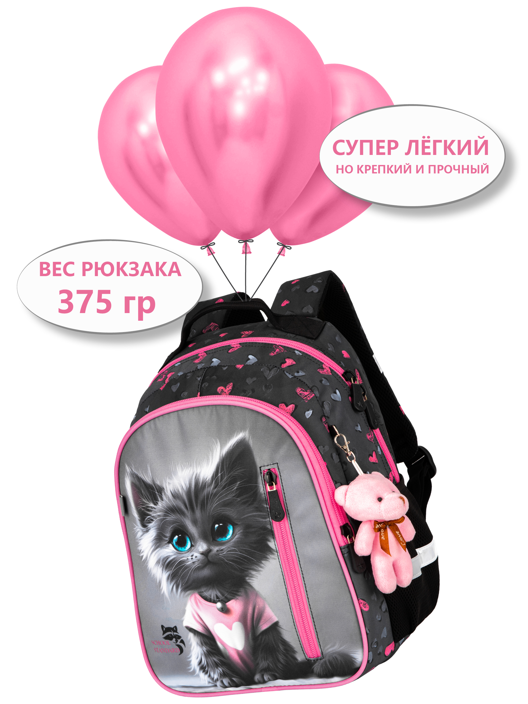 Рюкзак School Standard первокласснику набор 4 в 1 - фото 10