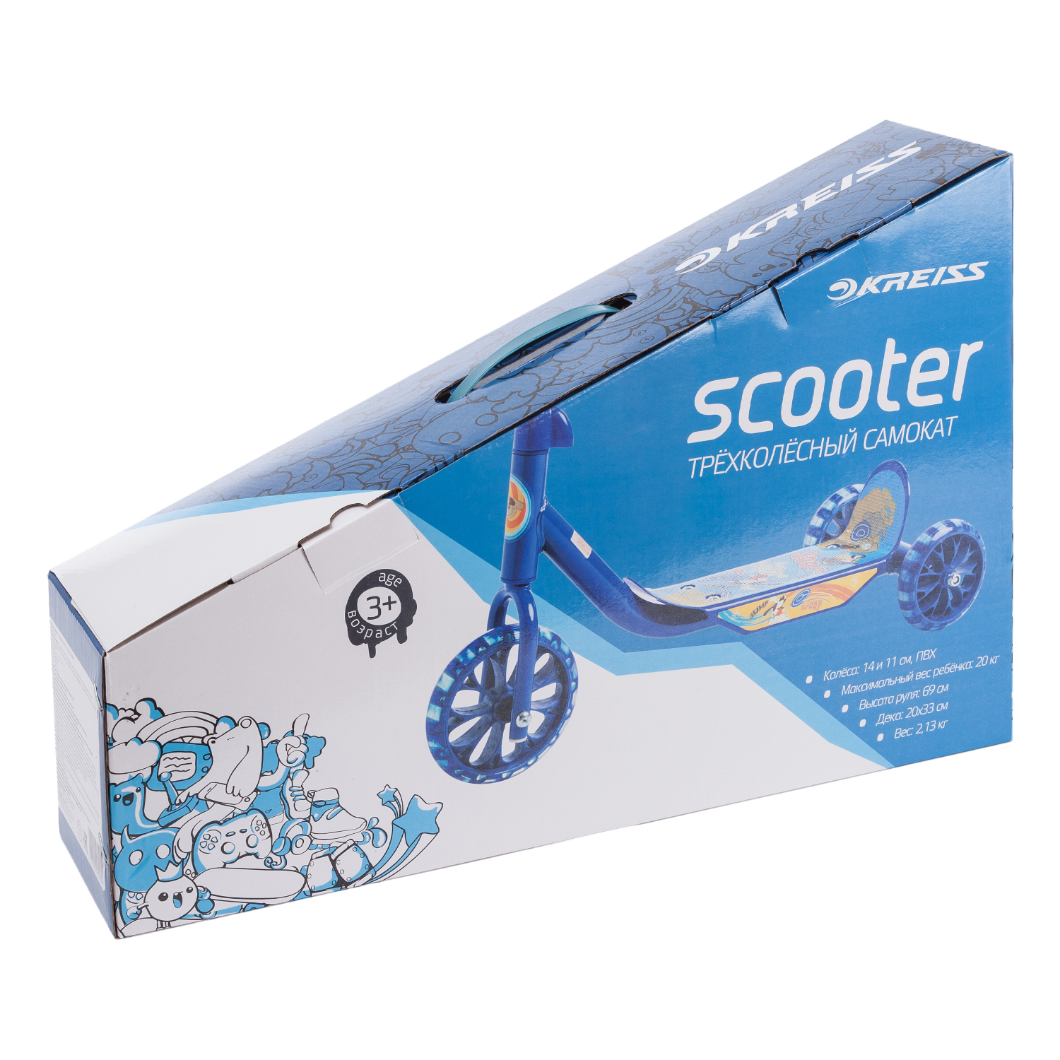 Самокат Kreiss трехколесный - фото 14