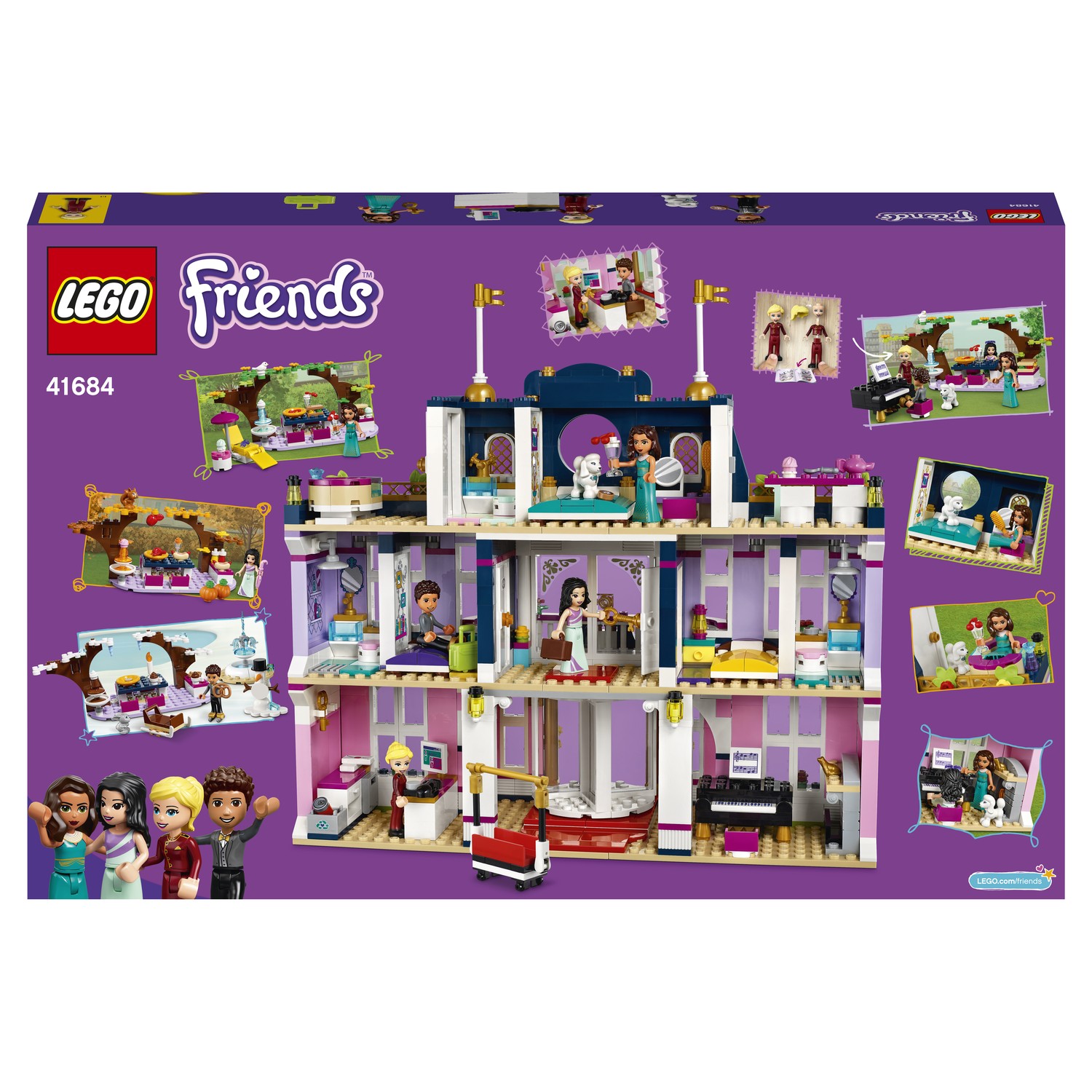 Конструктор LEGO Friends Гранд-отель Хартлейк Сити 1308 дет. - фото 3