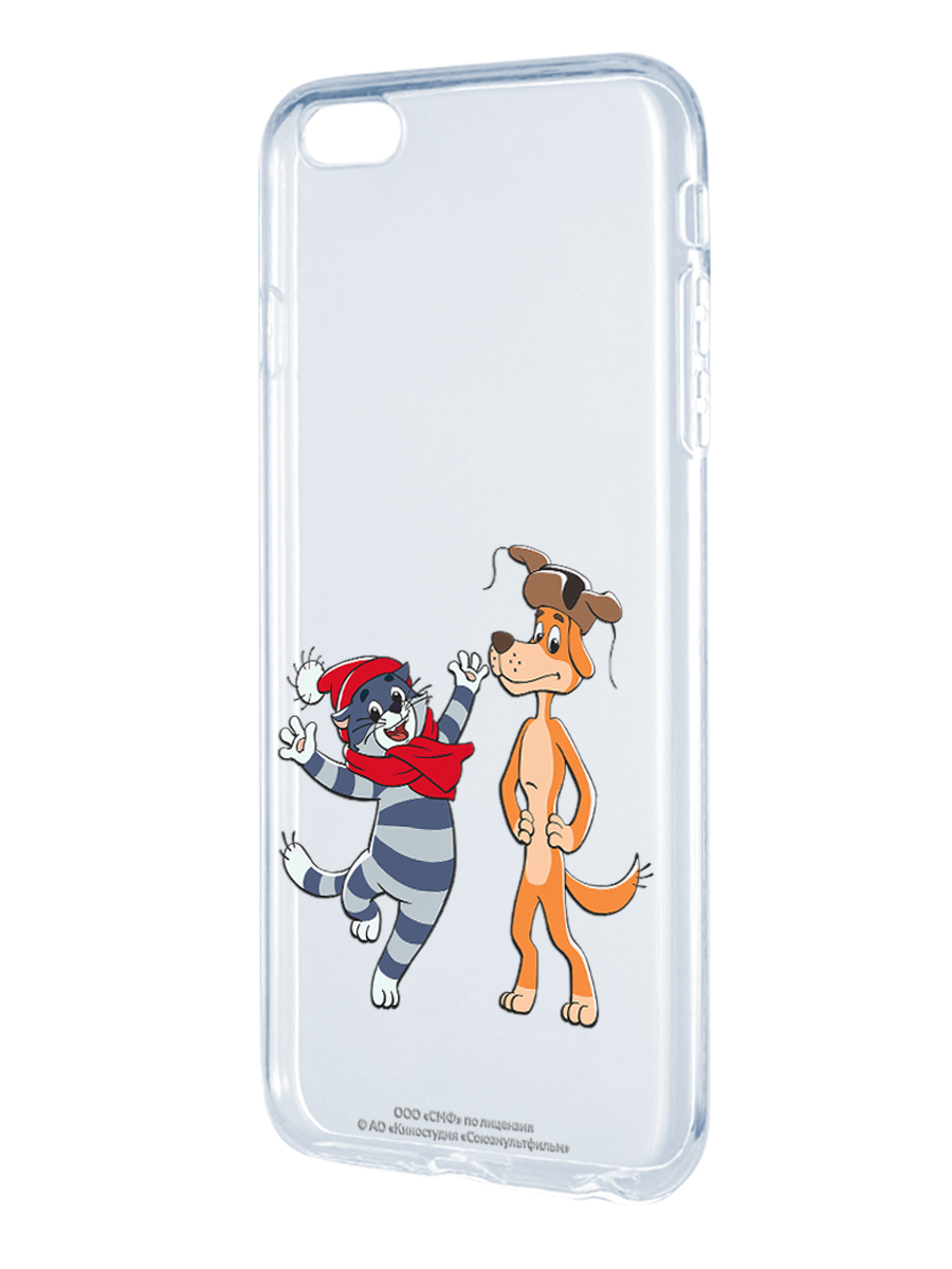 Силиконовый чехол Mcover для смартфона Apple iPhone 6 plus 6S plus Союзмультфильм Приближения праздника - фото 1