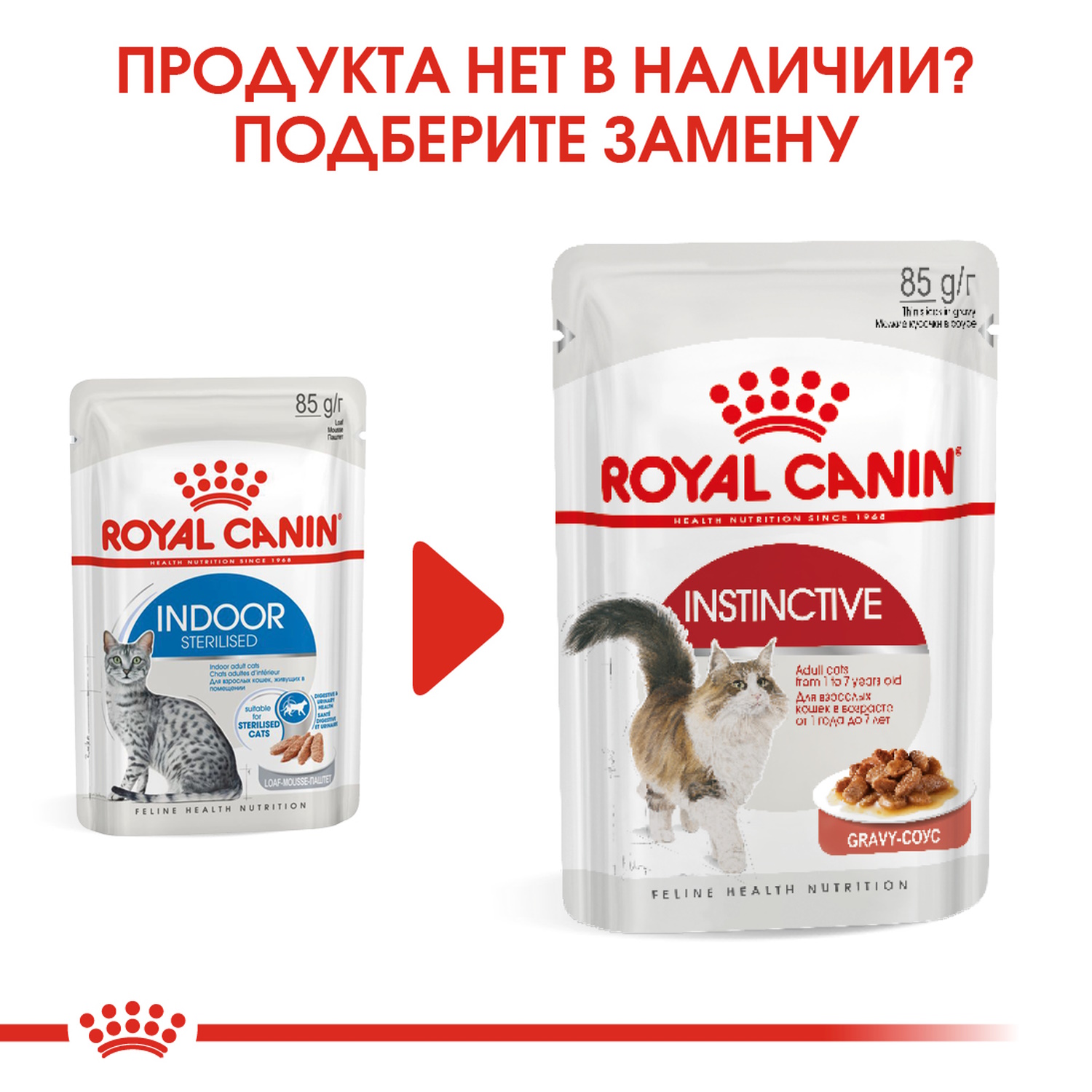 Корм для кошек ROYAL CANIN Indoor Sterilised паштет 85г - фото 6