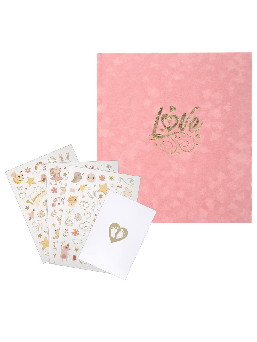 Фотоальбом анкета Brauberg детский семейный для новорожденных с наклейками - фото 21