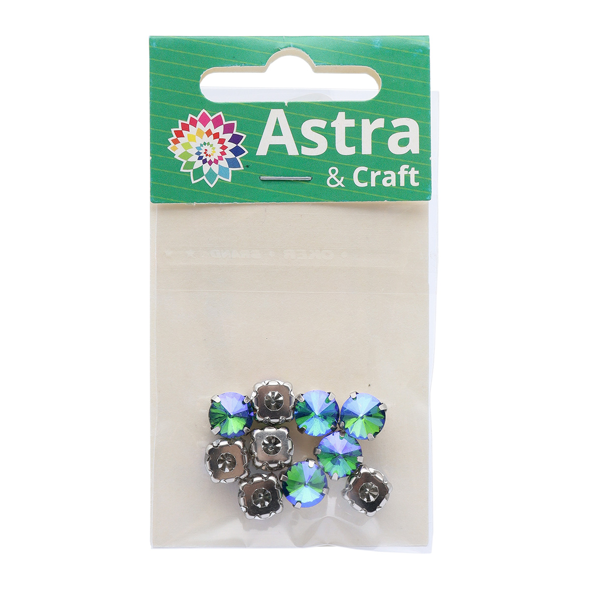 Набор для творчества Astra Craft аппликация Стразы для рукоделия 8мм 10 шт - фото 4