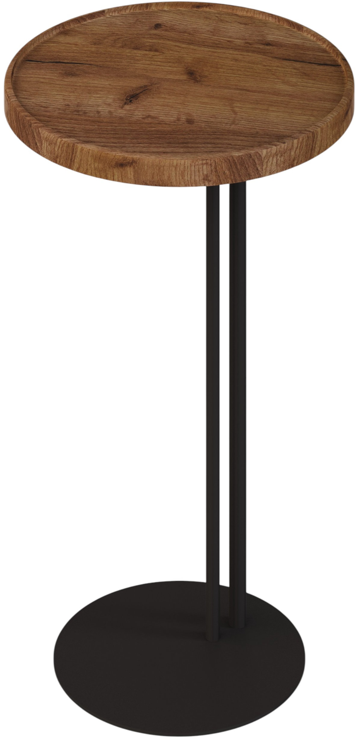 Стол журнальный SLINE Кальяри вяз браун черный - фото 9