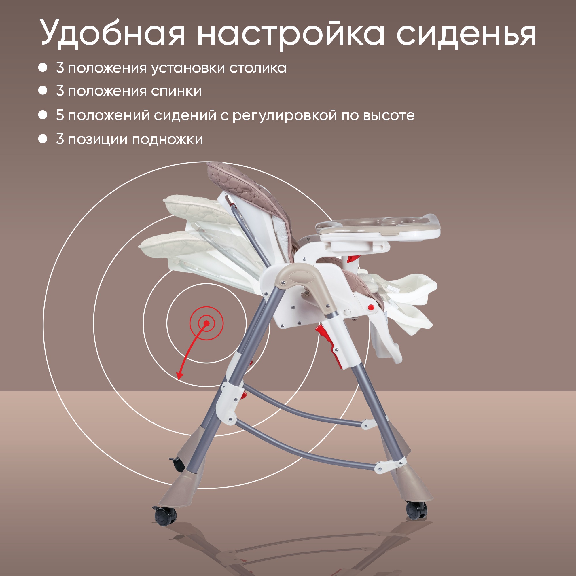 Стульчик для кормления Sweet Baby Royal Classic классический - фото 4