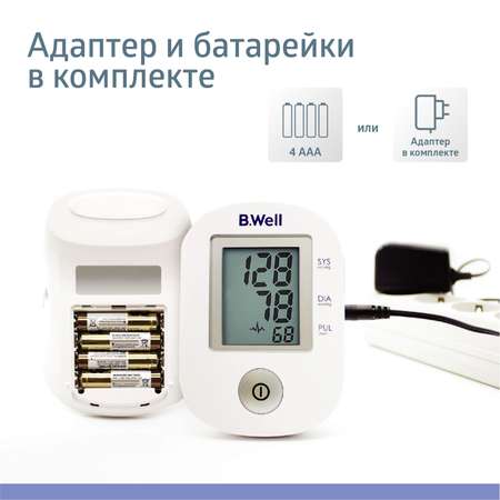 Тонометр B.Well Автоматический PRO-33 + адаптер