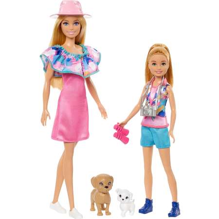 Кукла модельная Barbie Барби и Стейси с 2 собаками