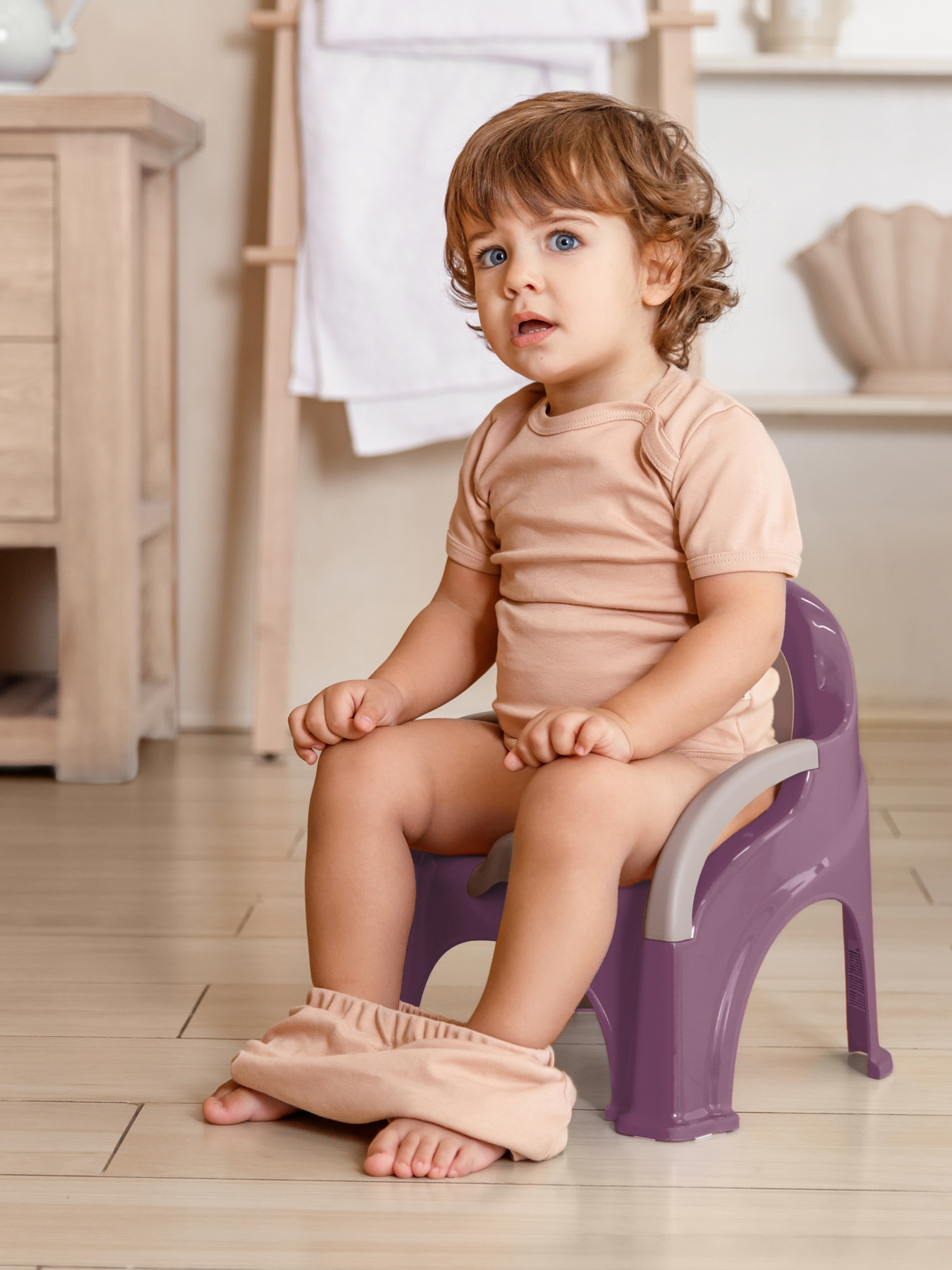 Горшок-стул Amarobaby Baby chair фиолетовый - фото 8