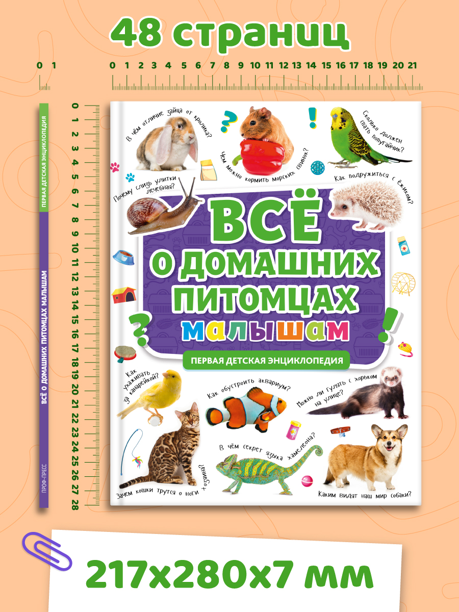 Книга Проф-Пресс Первая детская энциклопедия Всё о домашних питомцах малышам - фото 8
