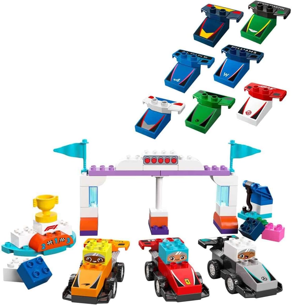 Конструктор LEGO DUPLO Гоночные автомобили Формулы блочный - фото 2