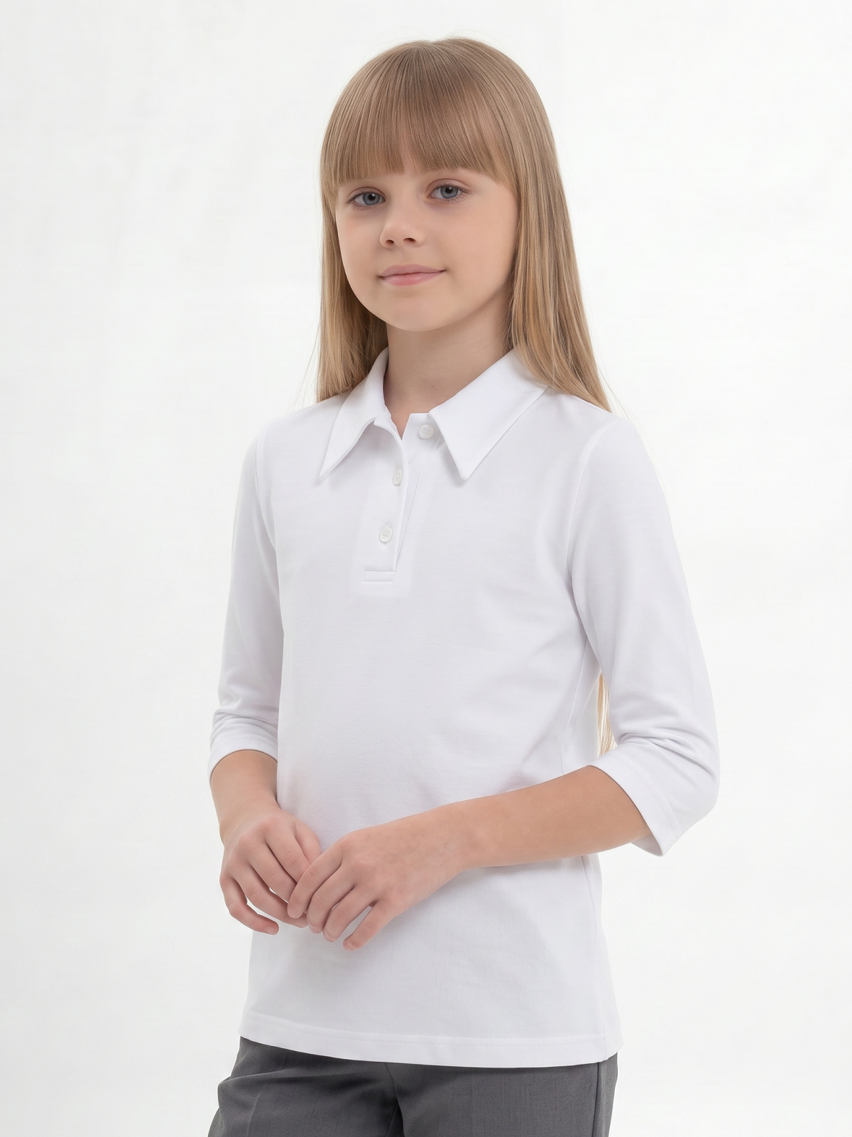 Блузка Ladno 1229белый - фото 11
