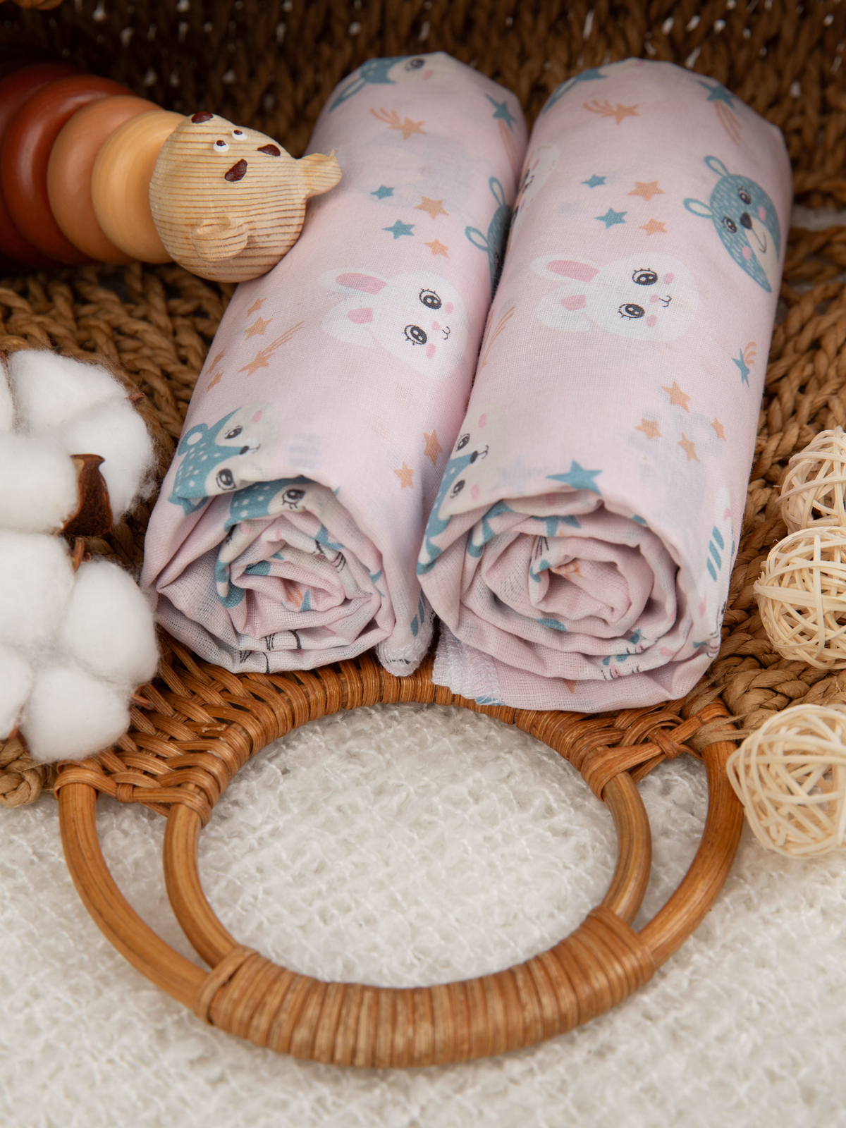 Пелёнка Чудо-Чадо Вариации ситец 95х120 см 2 шт. - фото 1