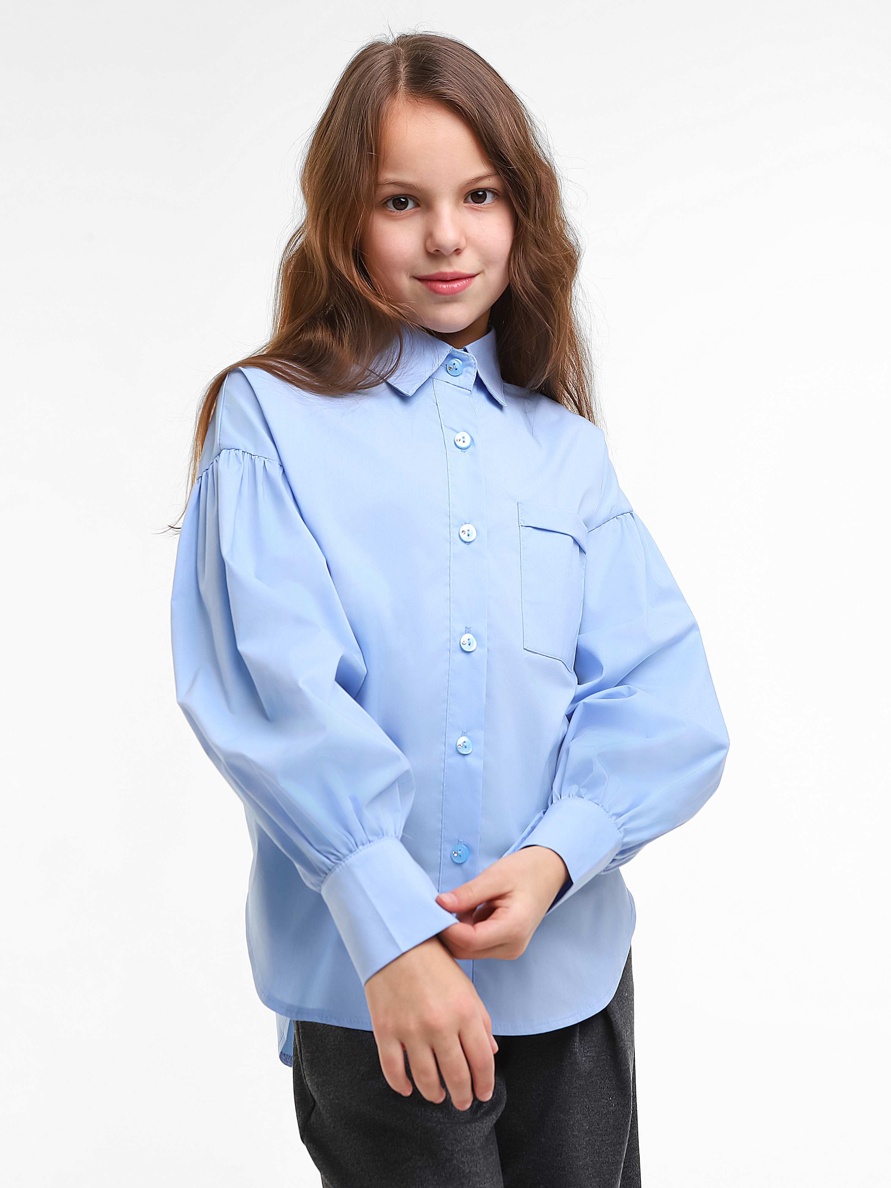 Рубашка СИНИЙ МИР W2507A-G39 - фото 5