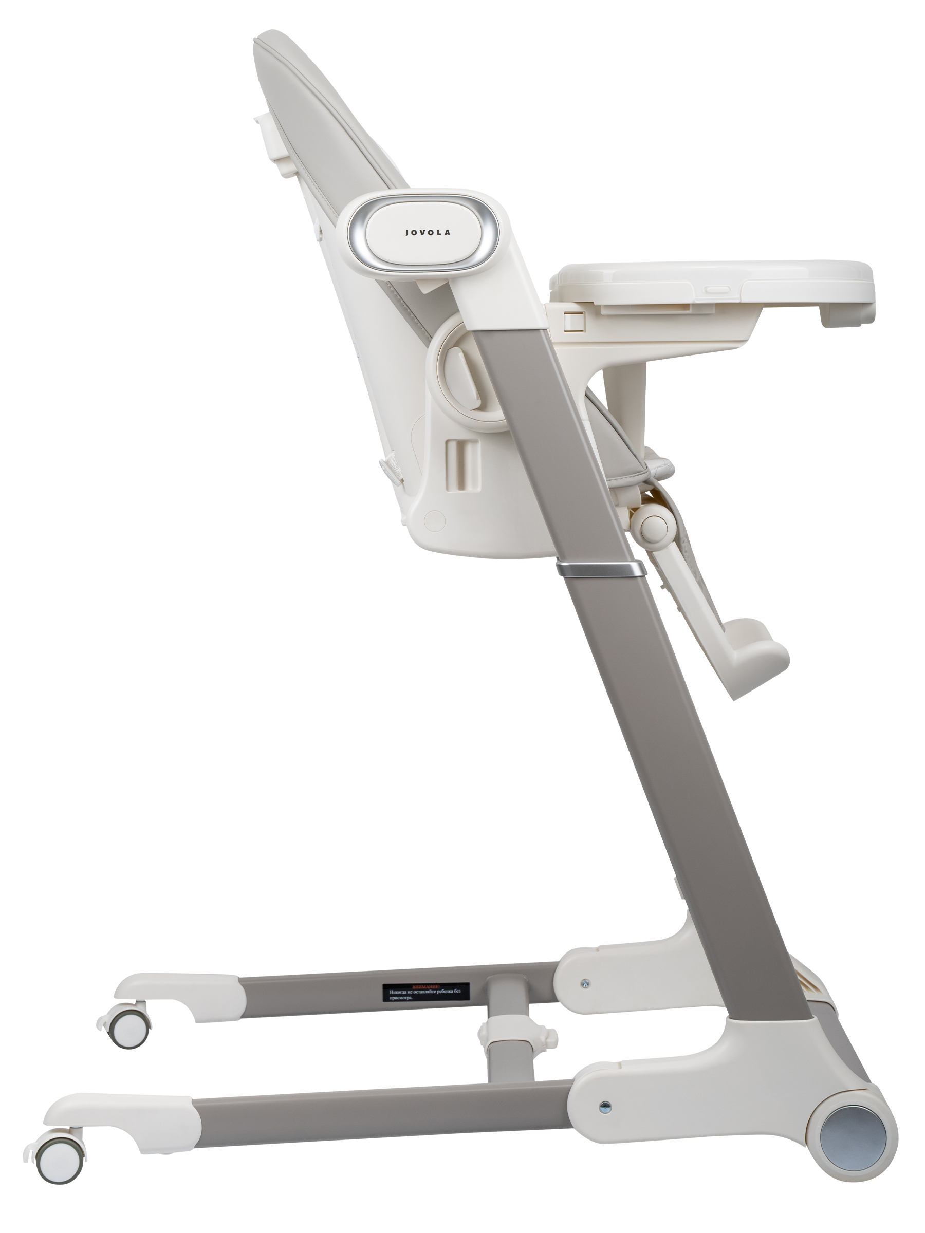 Стульчик для кормления JOVOLA Loki с функцией электрокачели серый - фото 17