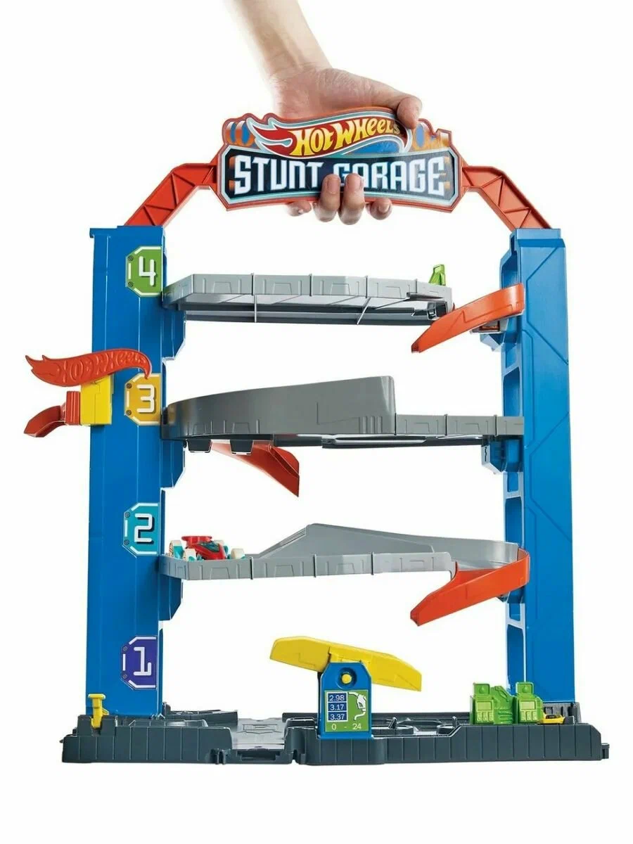 Трек Hot Wheels City Stunt Garage GNL70 - фото 13