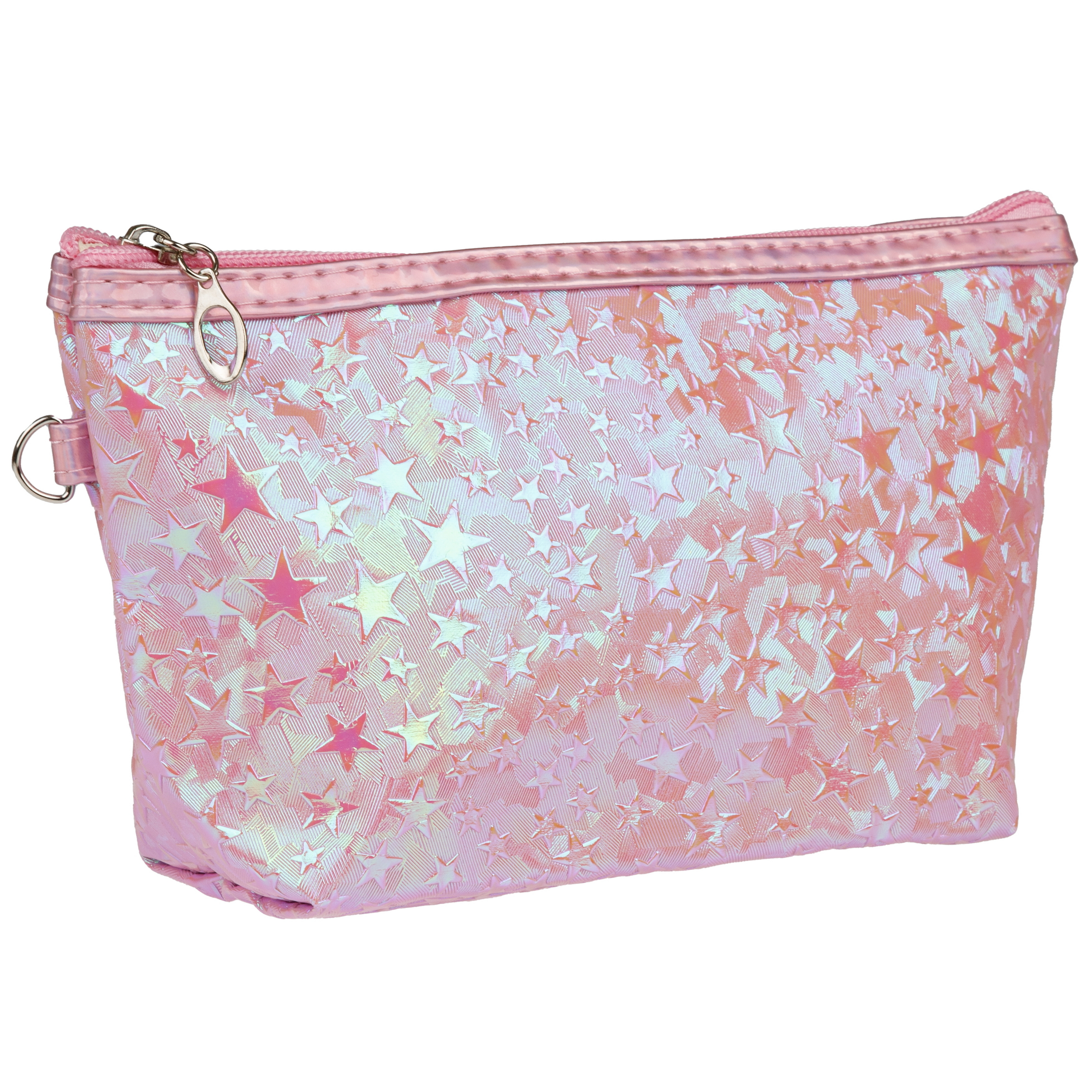Косметичка LUKKY блестящая Holographic Stars 23,5х 14х 7см - фото 10