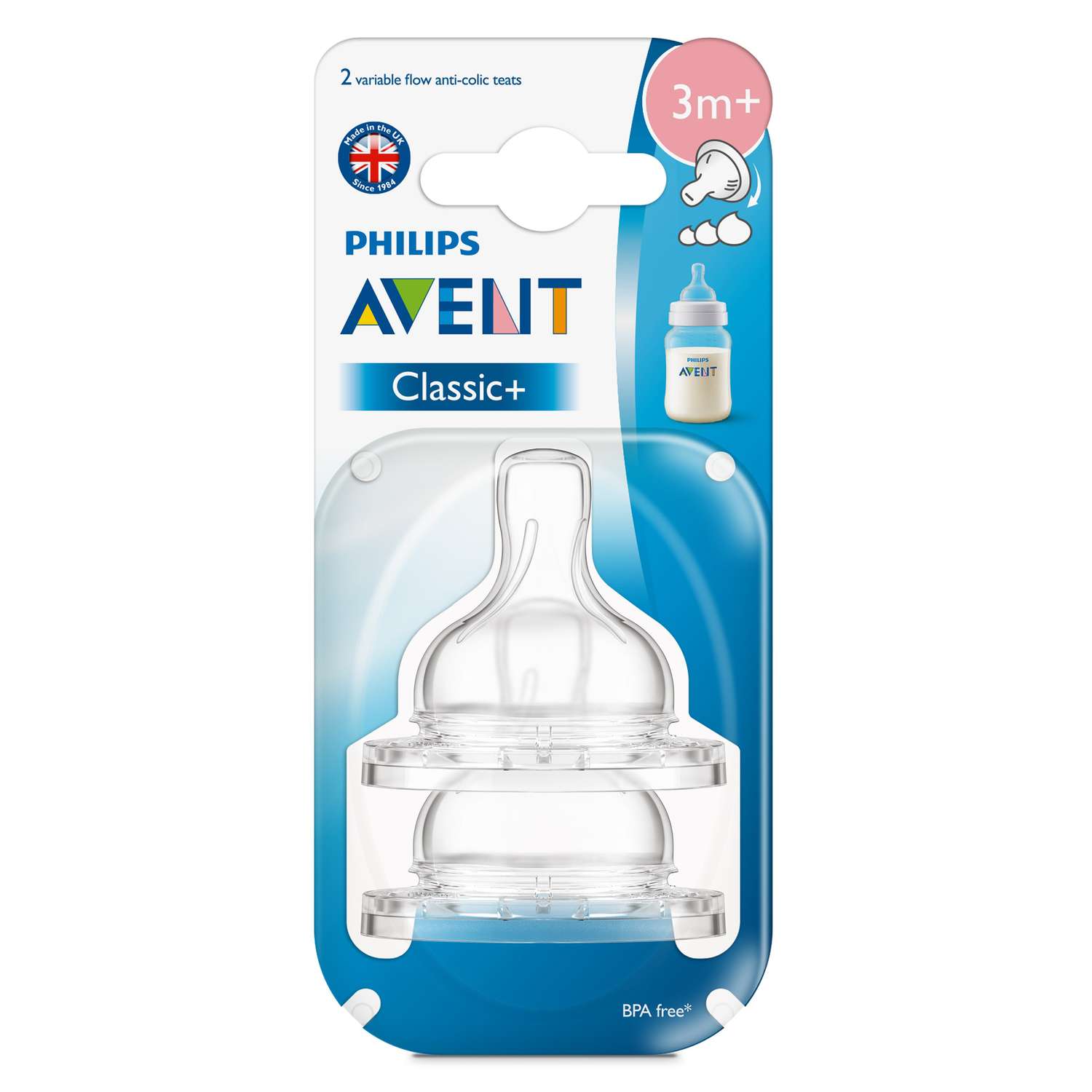 Соска Philips Avent Anti-Colic силикон (переменный поток) 2 шт. - фото 3