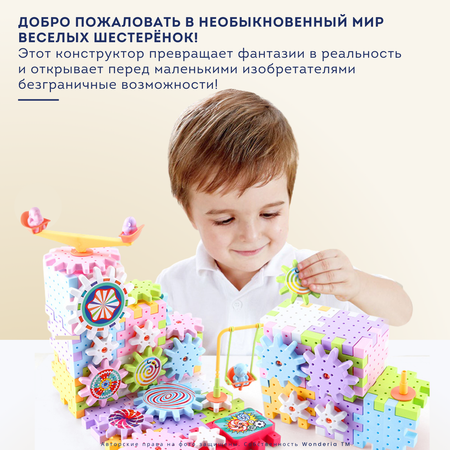 Конструктор Wonderia Весёлые шестерёнки динамический