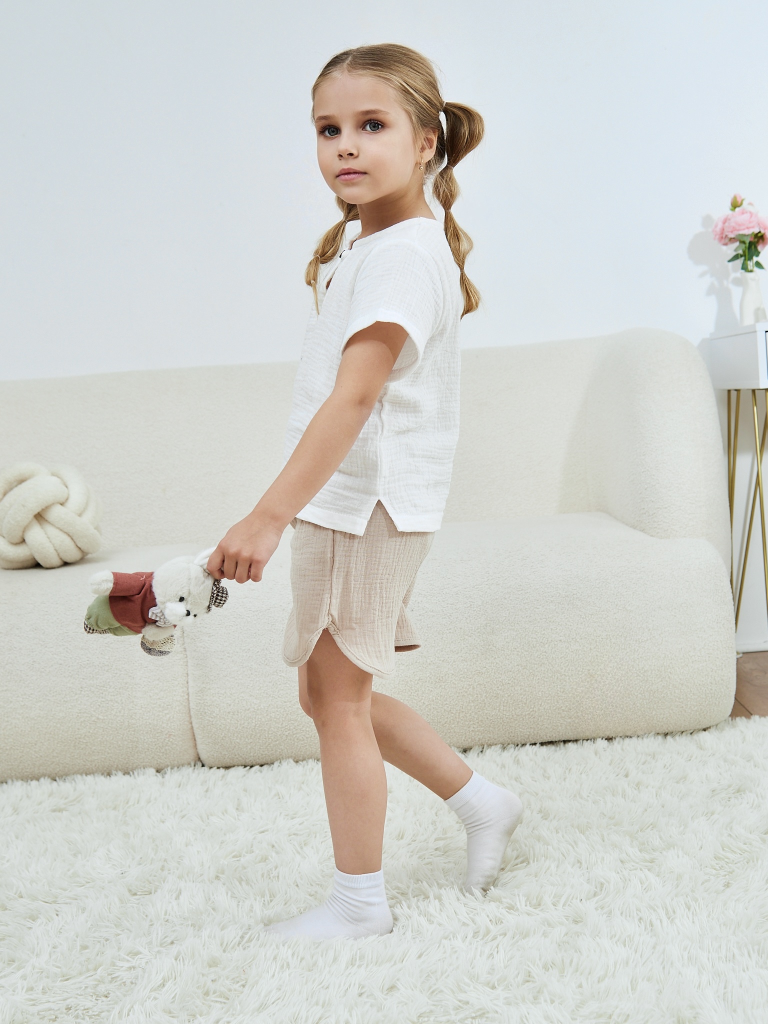 Шорты MOUN Шорты_муслин_бежевый - фото 15