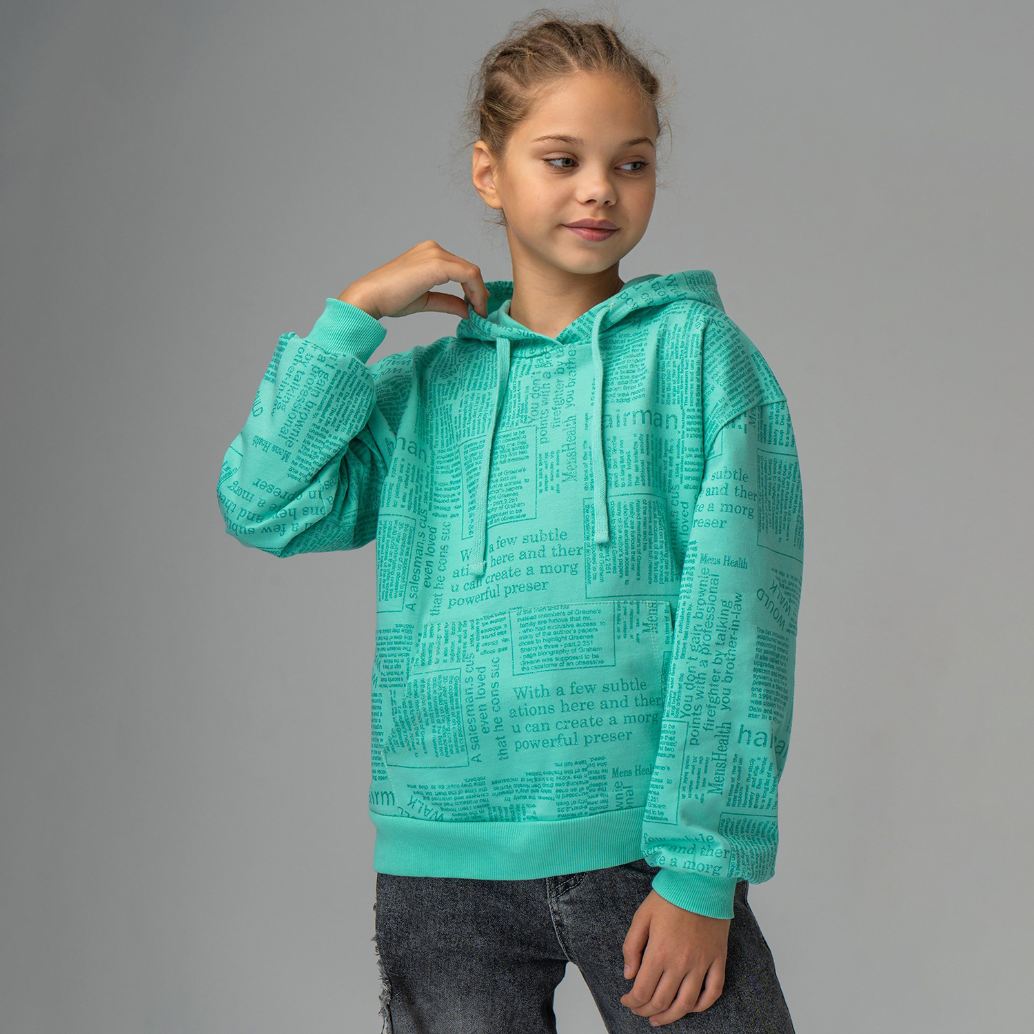 Худи BONITO KIDS SS6073ментоловый - фото 6