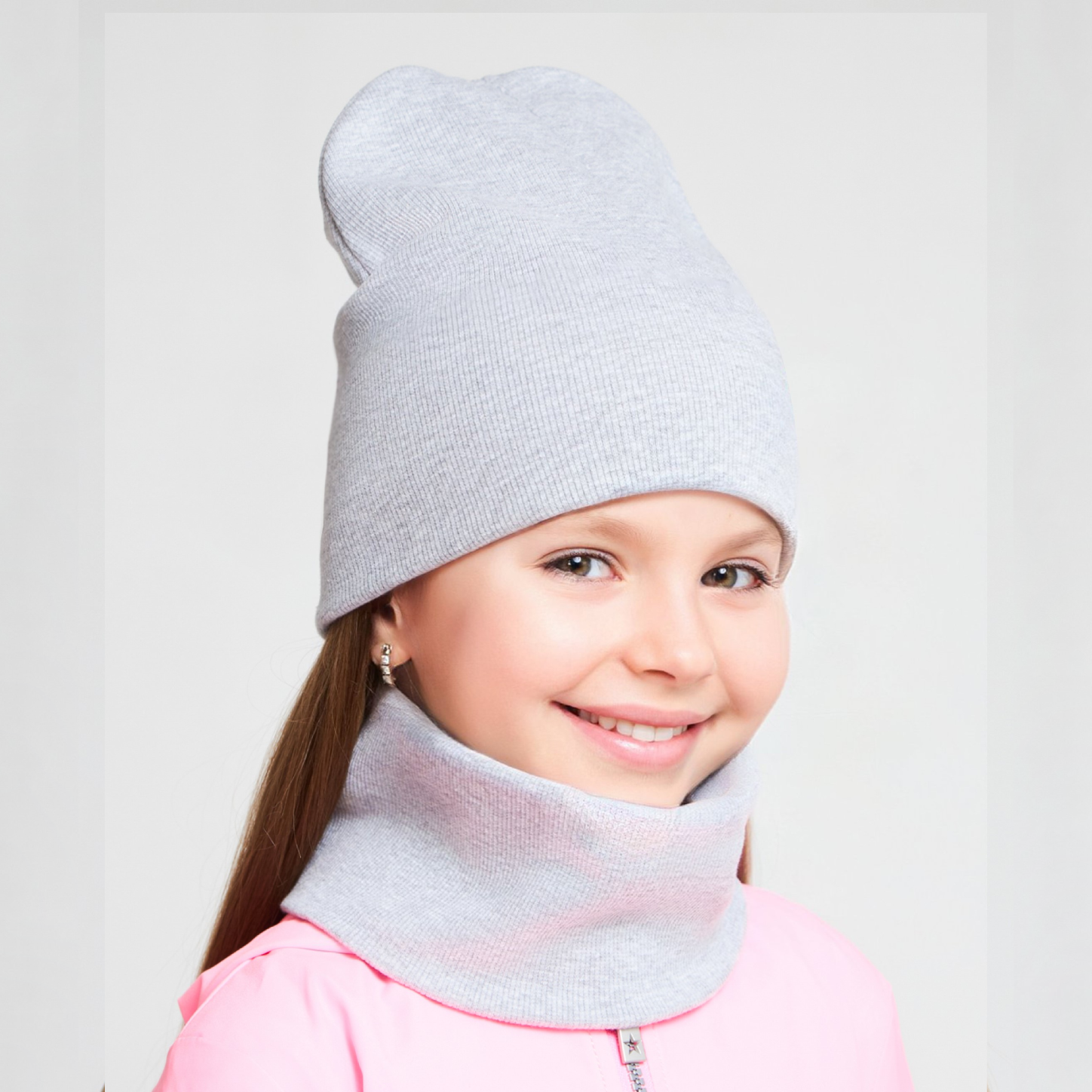 Шапка и снуд KUBRIO KU-H-69-KashG-Lgrey - фото 4