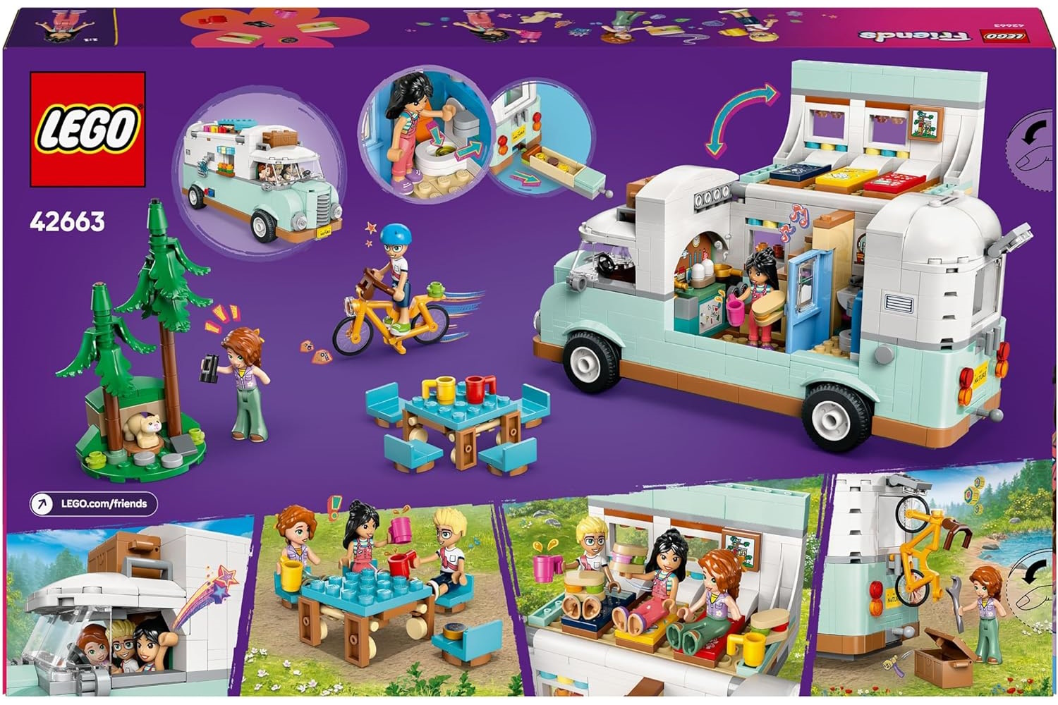 Конструктор LEGO Friends Приключение в фургоне 778 дет. - фото 6