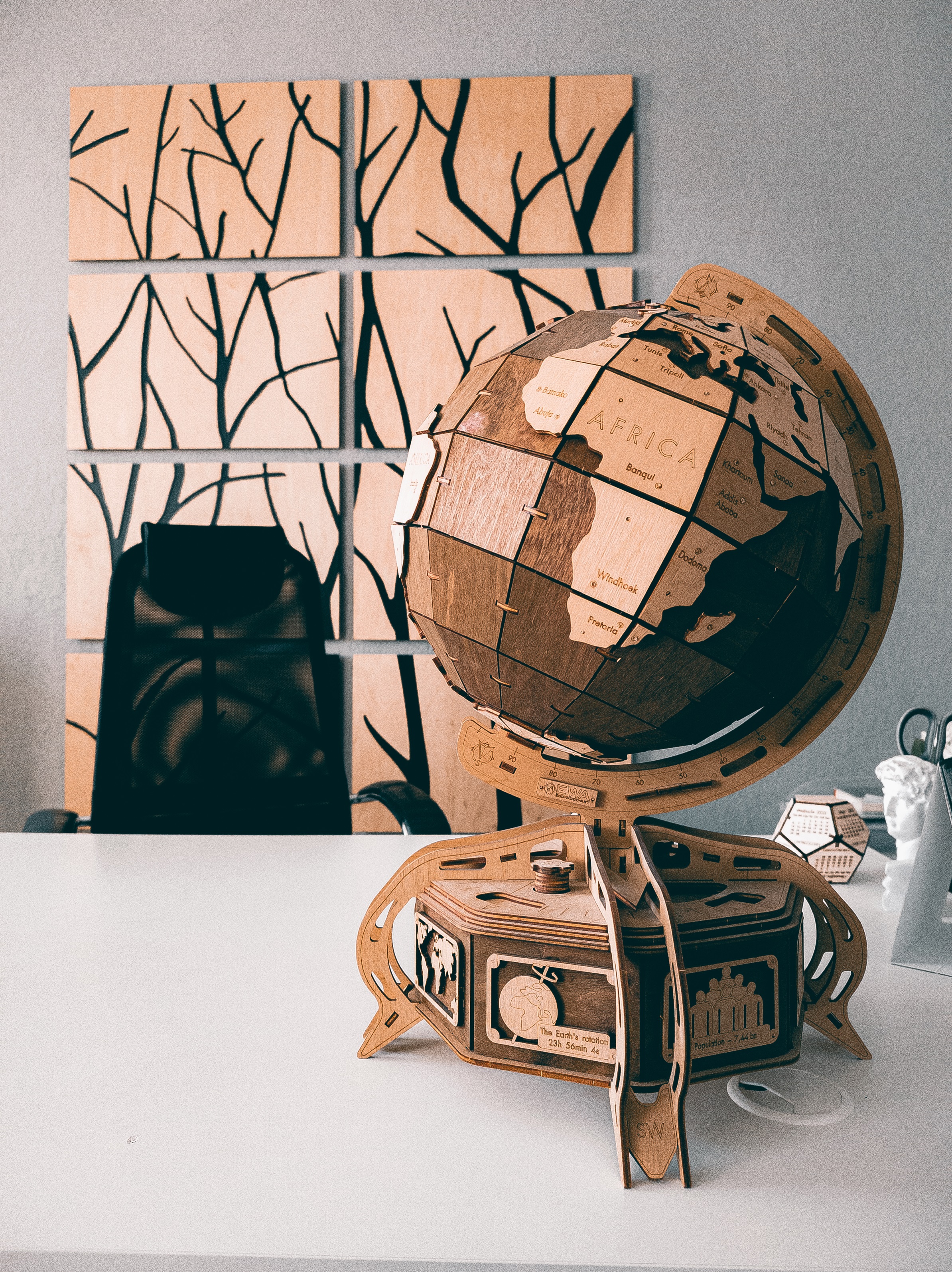 Конструктор Eco Wood Art Глобус деревянный - фото 11