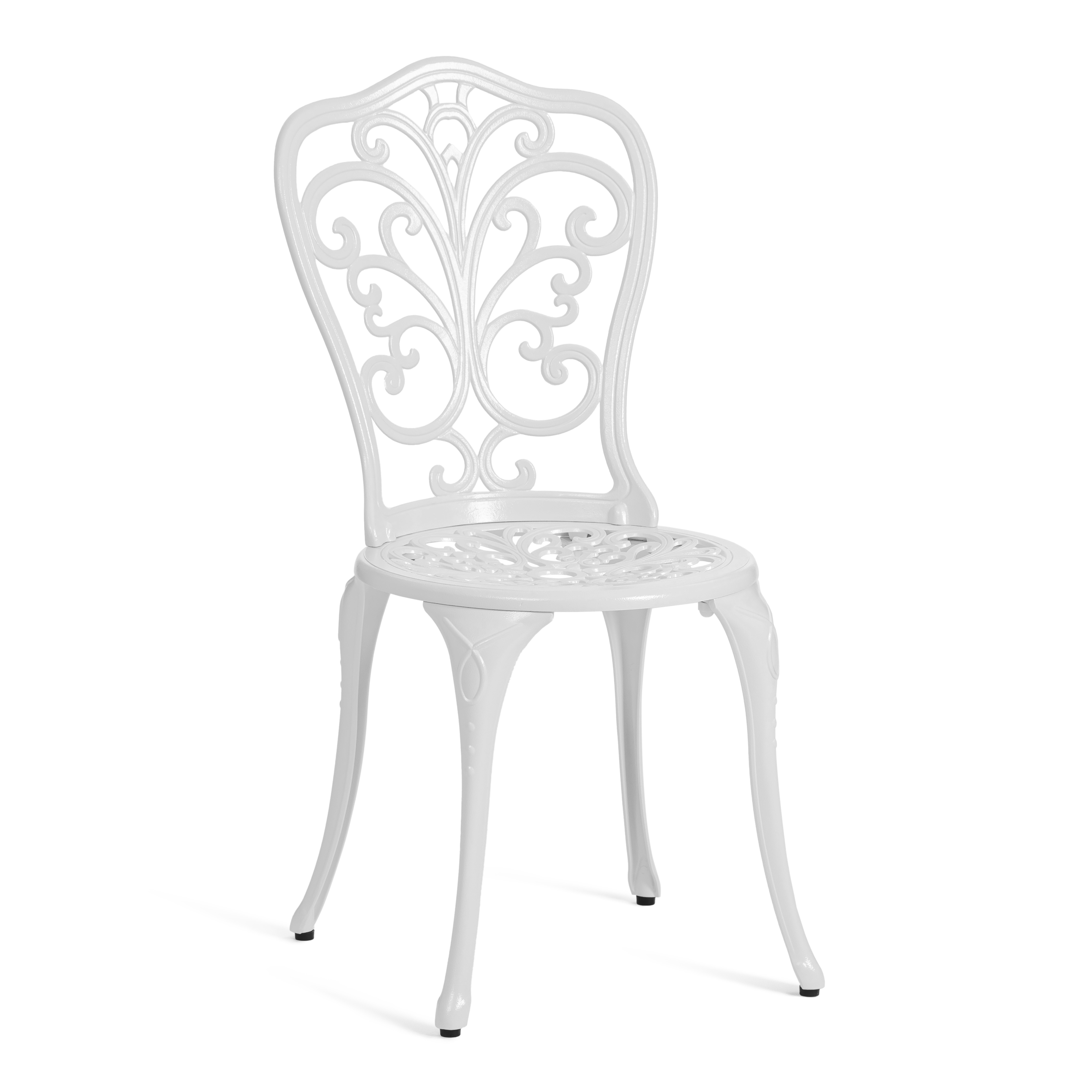 Комплект садовых стульев TETCHAIR Моцарт алюминиевый сплав 53х41х89см белый - фото 2