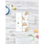 Пелёнка Mjolk Круассаны Ночное небо трикотаж 80х80 см 2 шт.