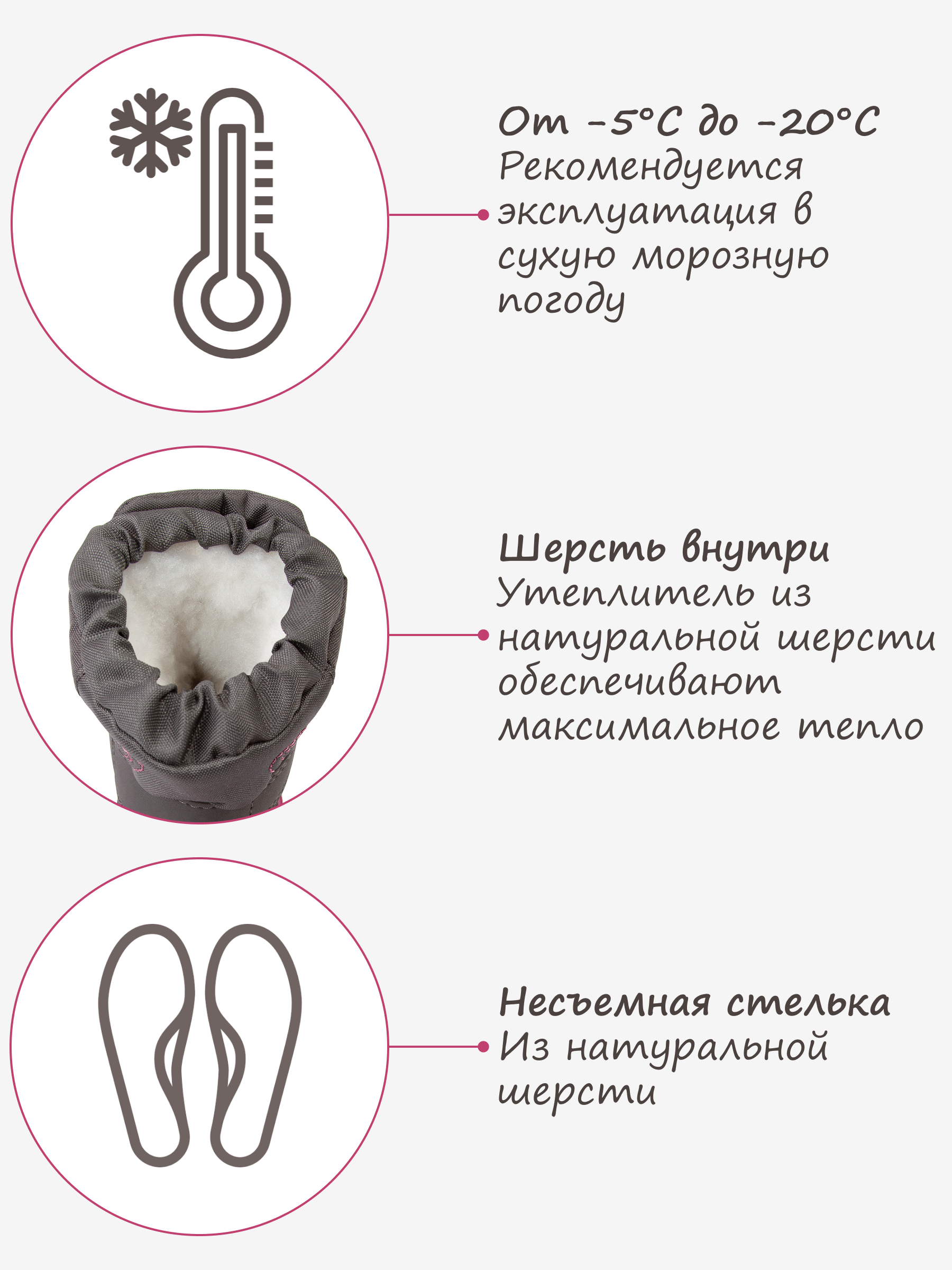 Сноубутсы GUSTI F097060GUSA1221335 - фото 4