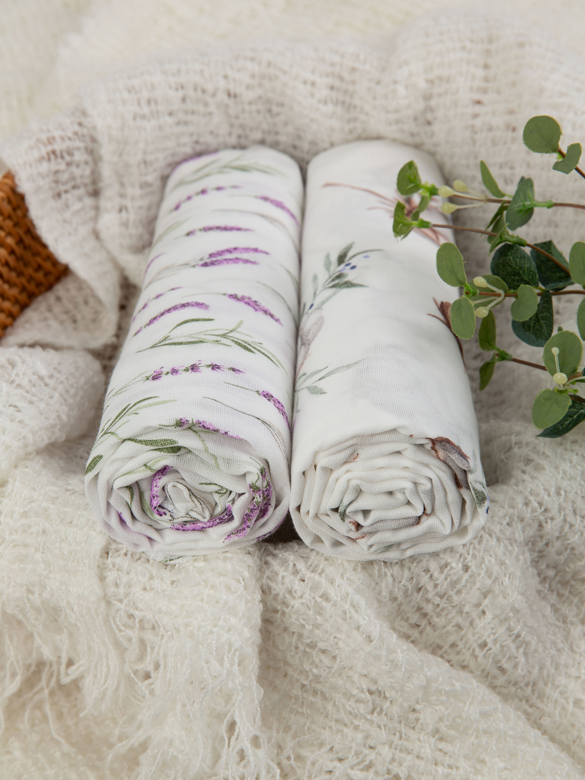 Пелёнка inlovery муслин 130x90 см 2 шт. - фото 19