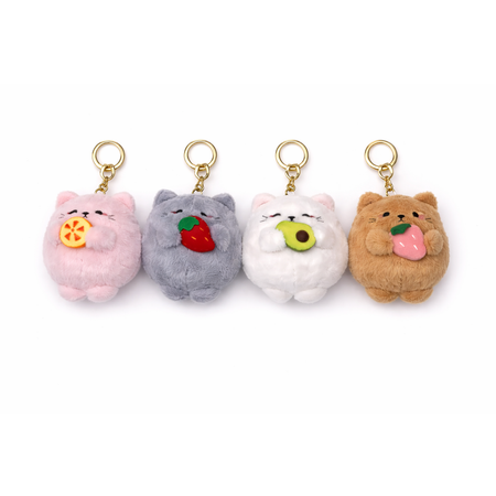 Брелок Мастер Котик с фруктом в ассортименте