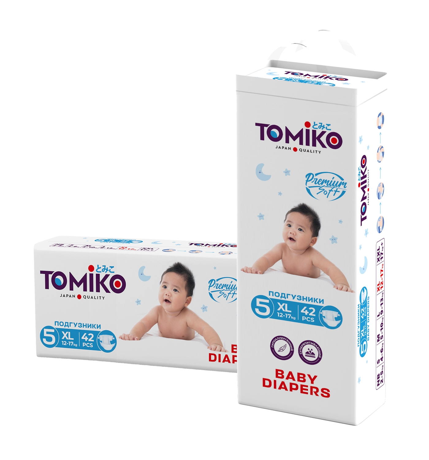 Подгузники Tomiko XL (13+ кг) 42 шт. - фото 3