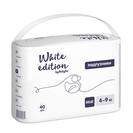 Подгузники White Edition 3 (4-9 кг) 40 шт.