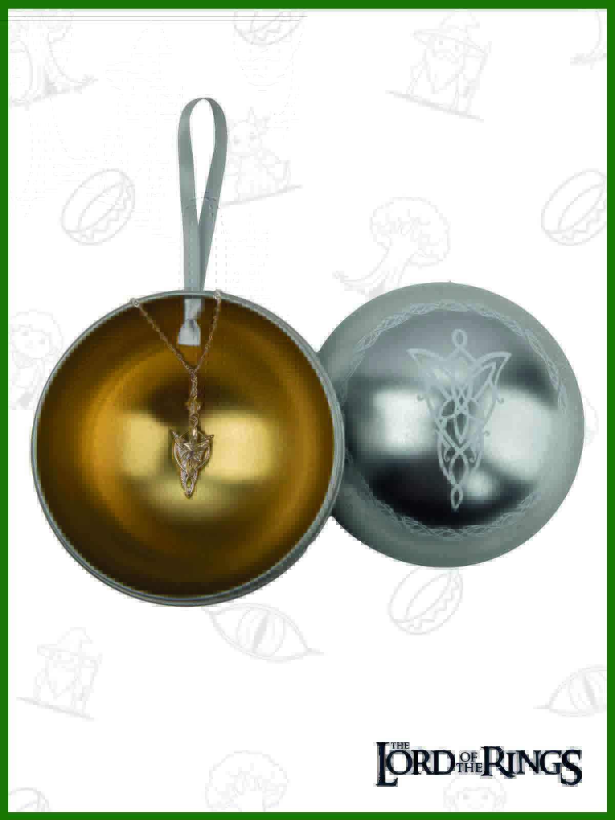 Елочная игрушка The Lord of the Rings Свет Вечерней Звезды металлический шар с подвеской - фото 5
