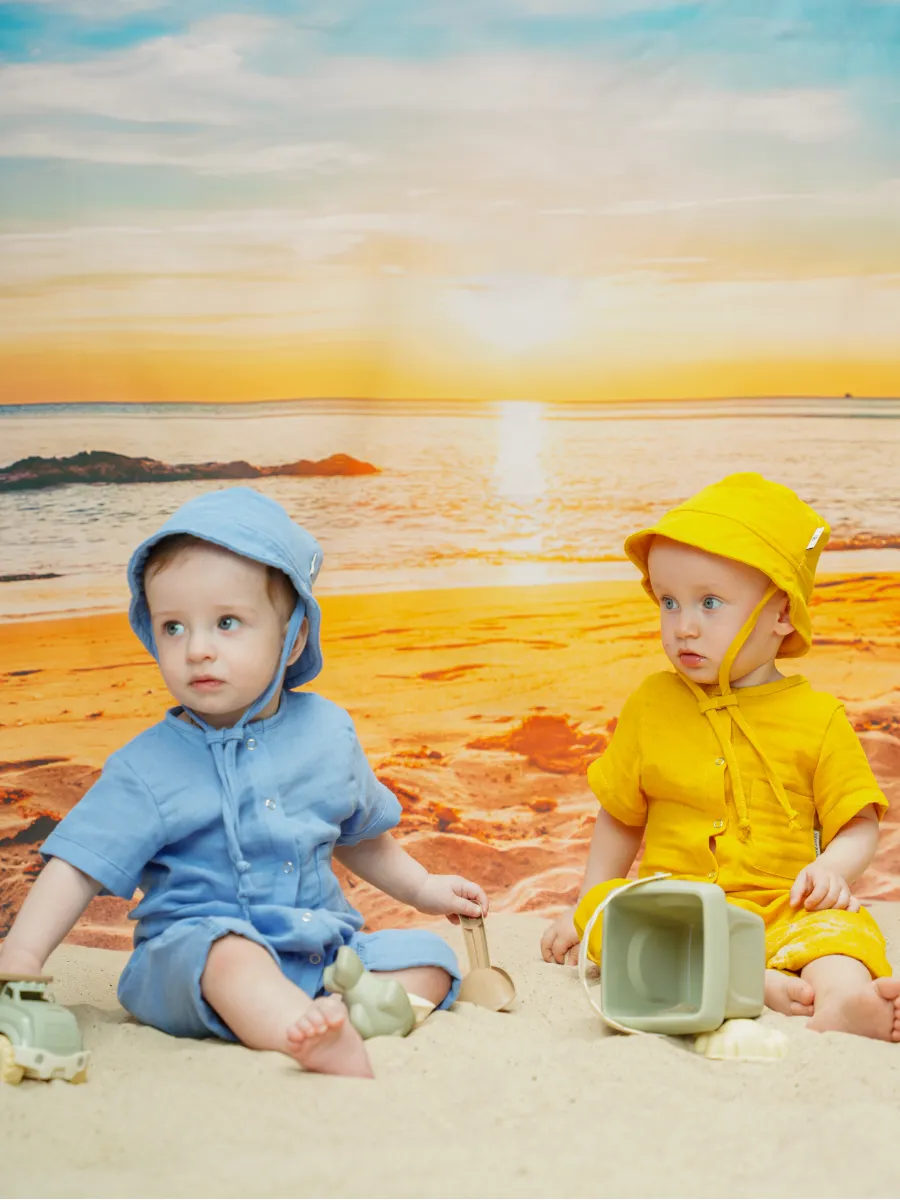 Песочник Супер Пупс кос/мусл/горчица - фото 13