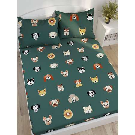 Простыня на резинке Сказка. Dogs 90х200 см