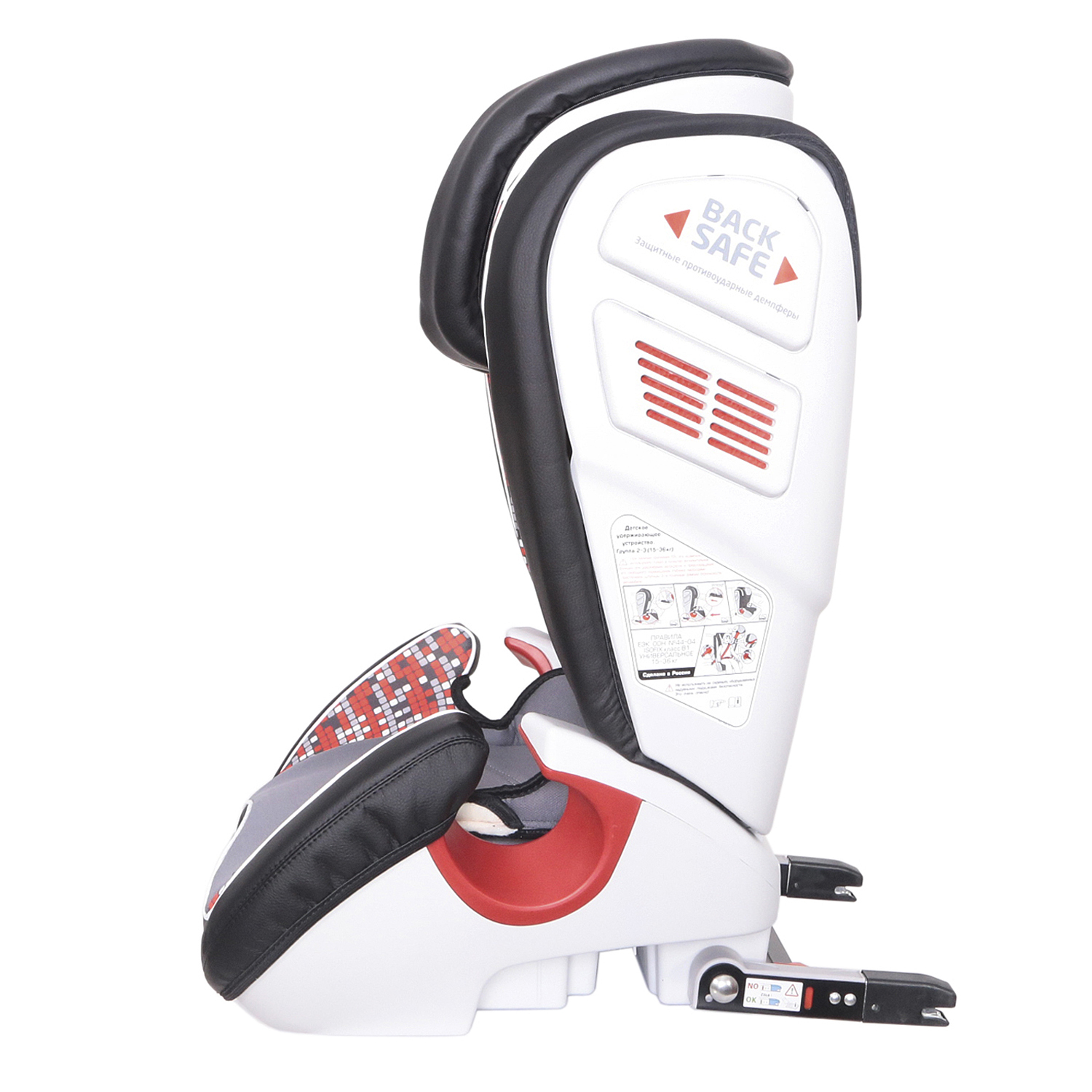 Автокресло Babyton Olimp Isofix 2/3 (15-36 кг) красный - фото 3
