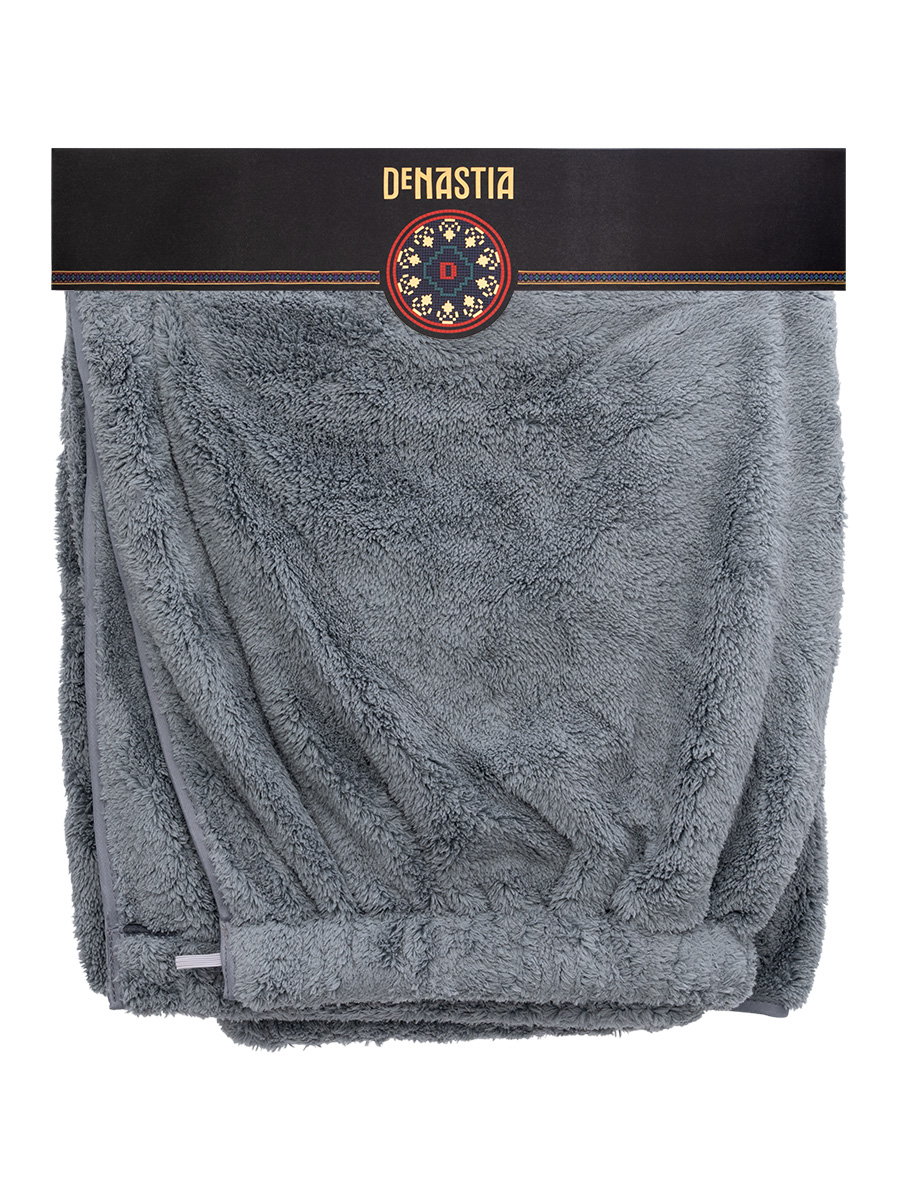Килт для сауны DeNASTIA микрофибра 75x140 см серый Q000060 - фото 5