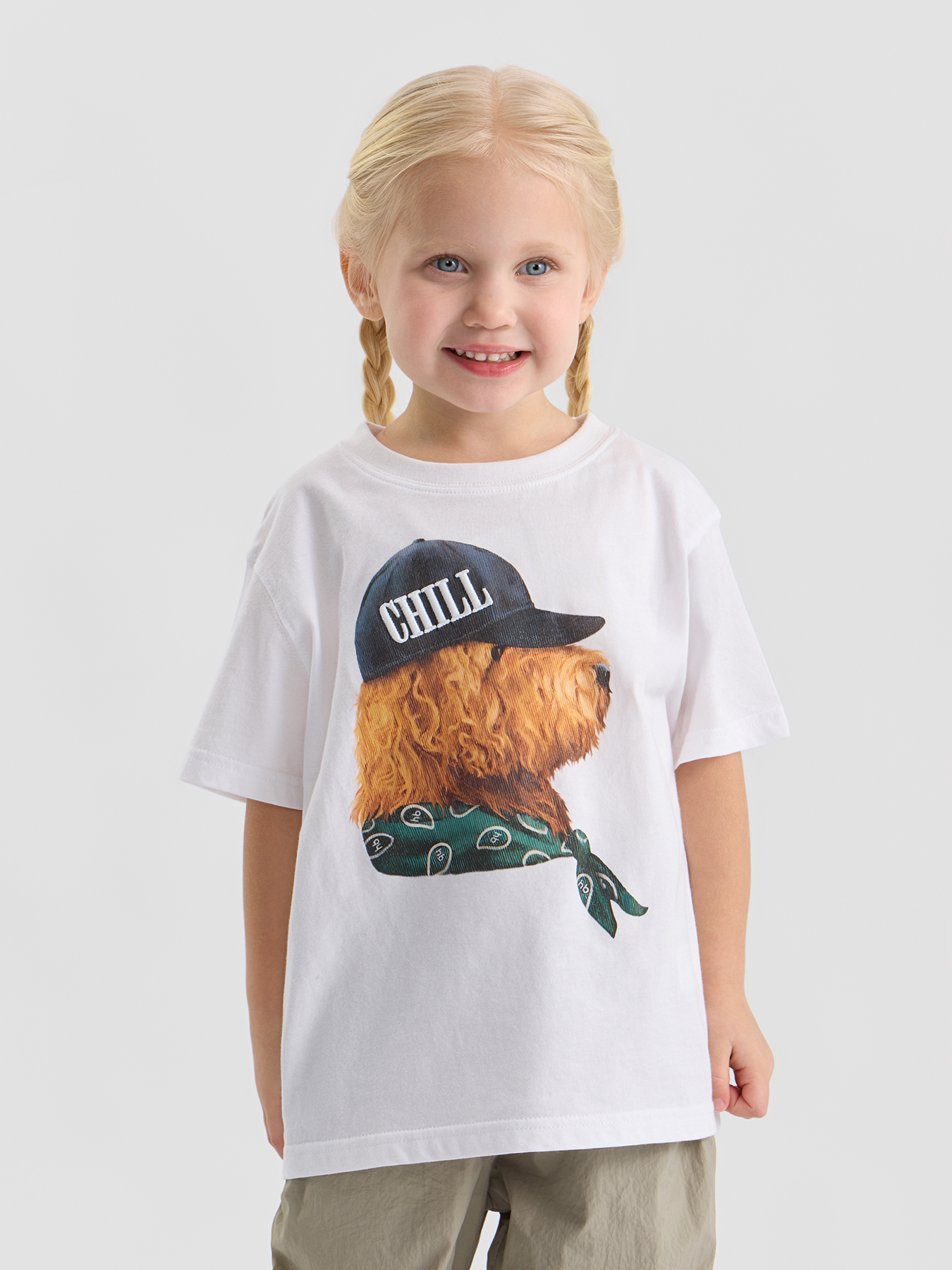 Футболка Happy Baby 88297_white (dog with cap) - фото 6